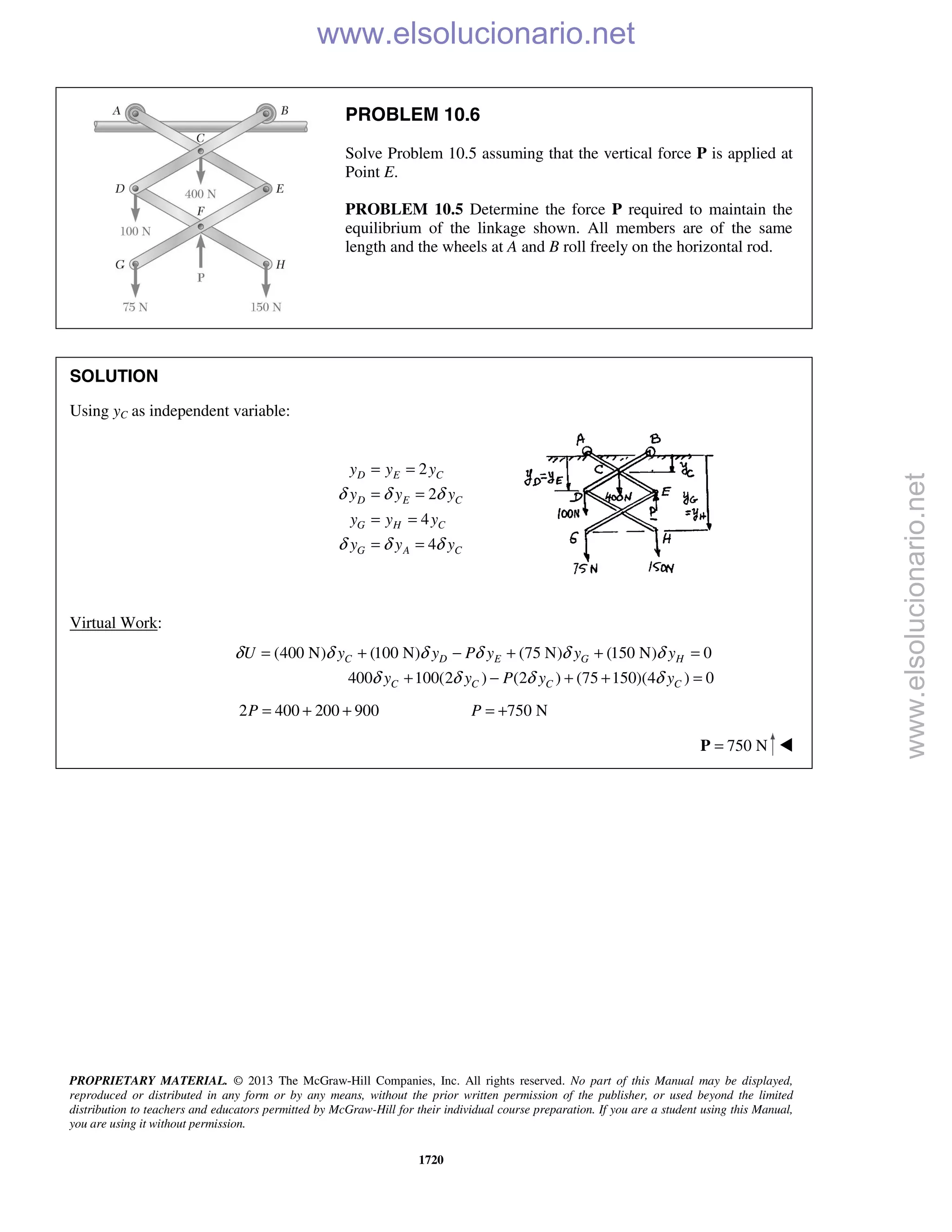 Beer vector mechanics for engineers statics 10th solutions