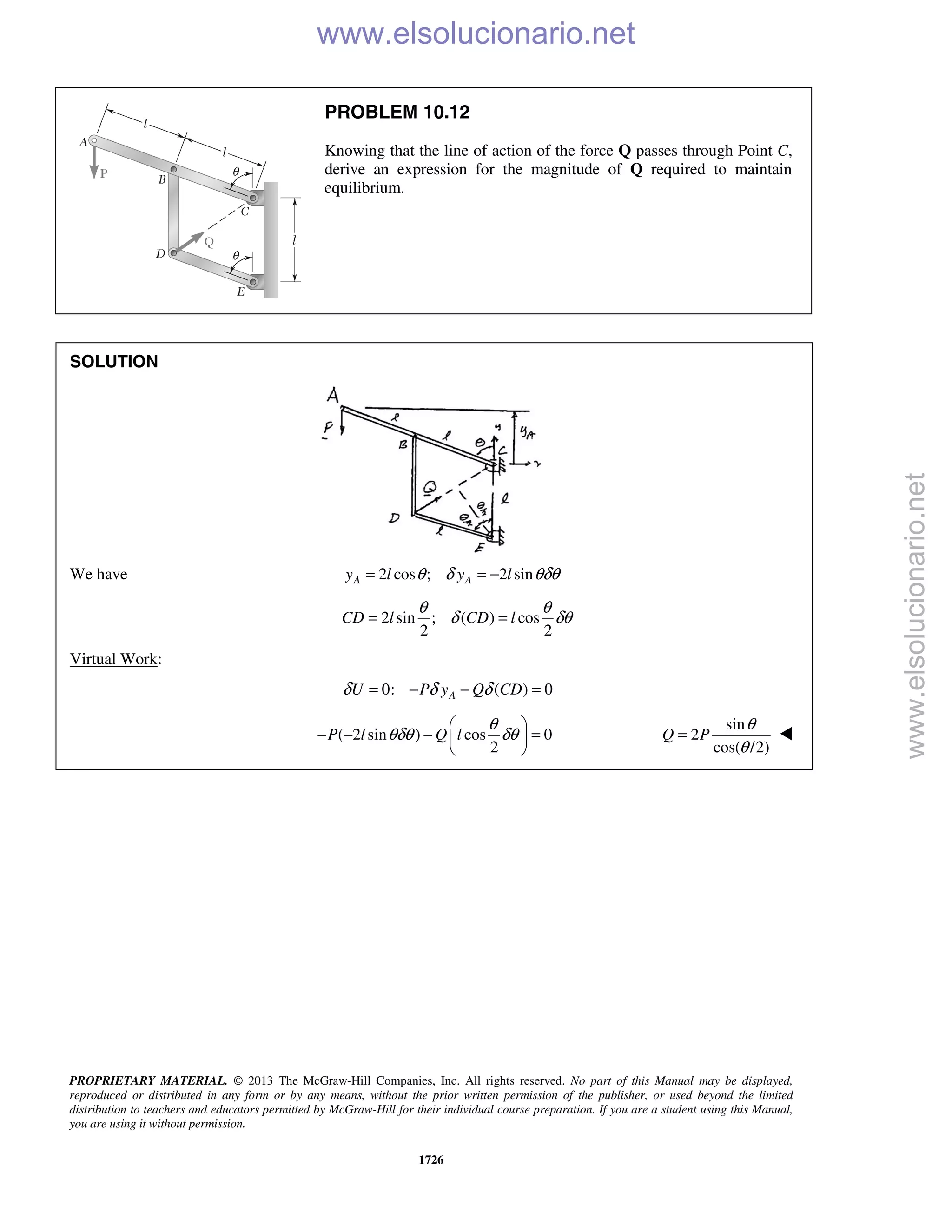 Beer vector mechanics for engineers statics 10th solutions