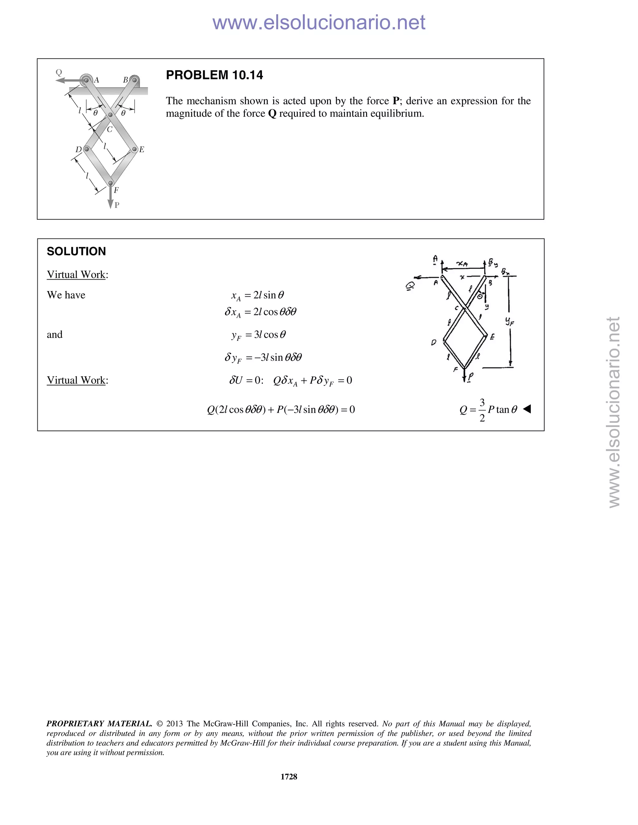Beer vector mechanics for engineers statics 10th solutions