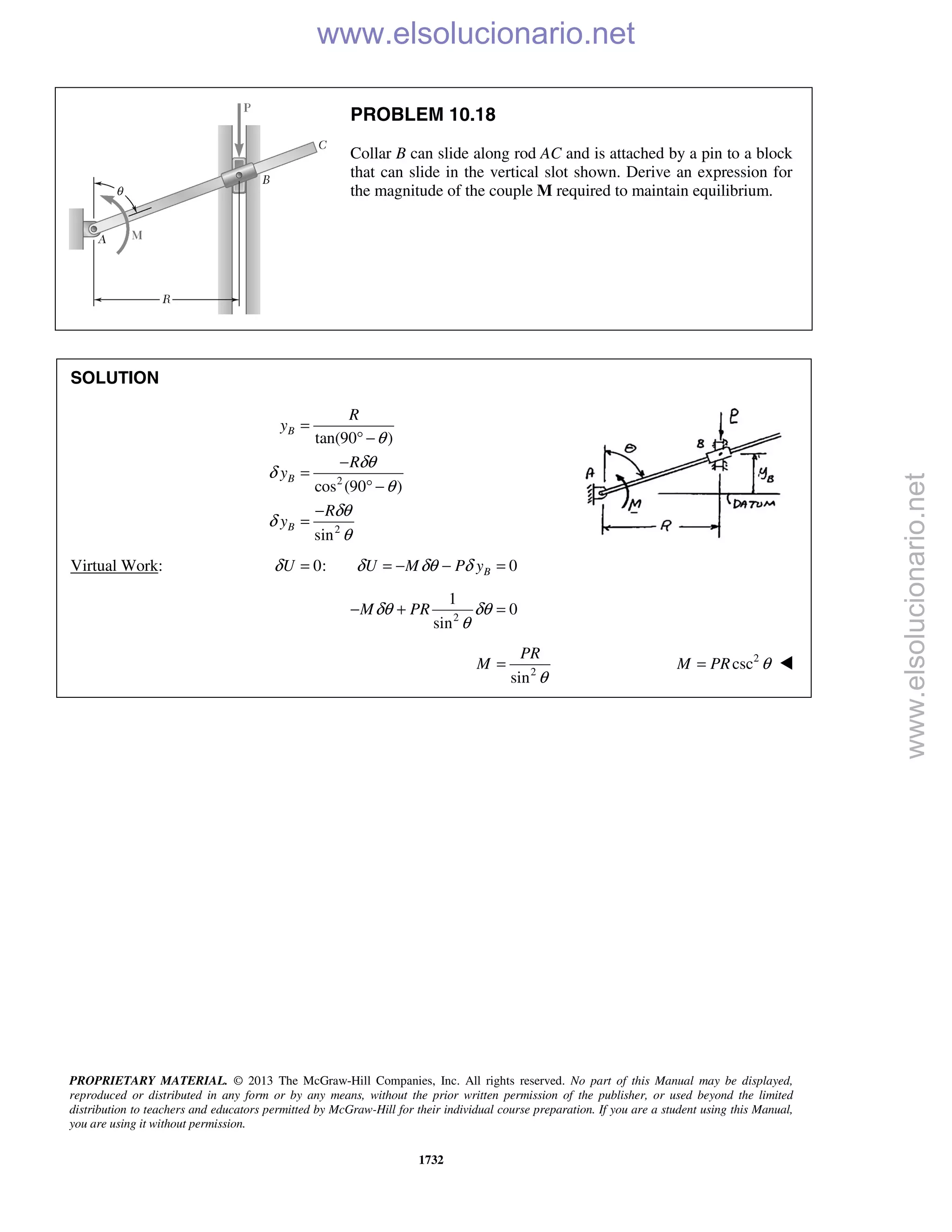 Beer vector mechanics for engineers statics 10th solutions