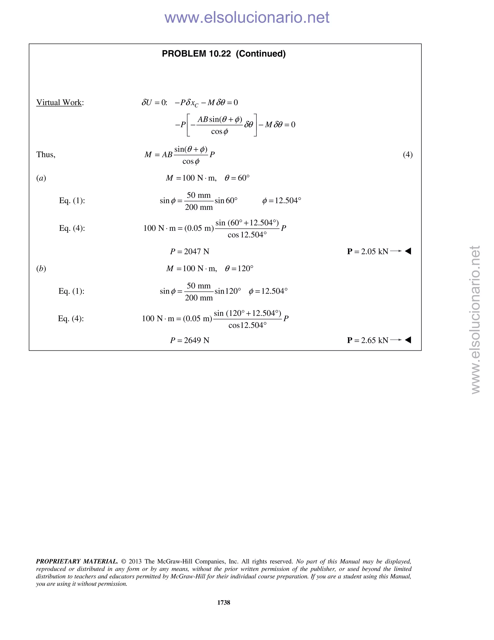 Beer vector mechanics for engineers statics 10th solutions