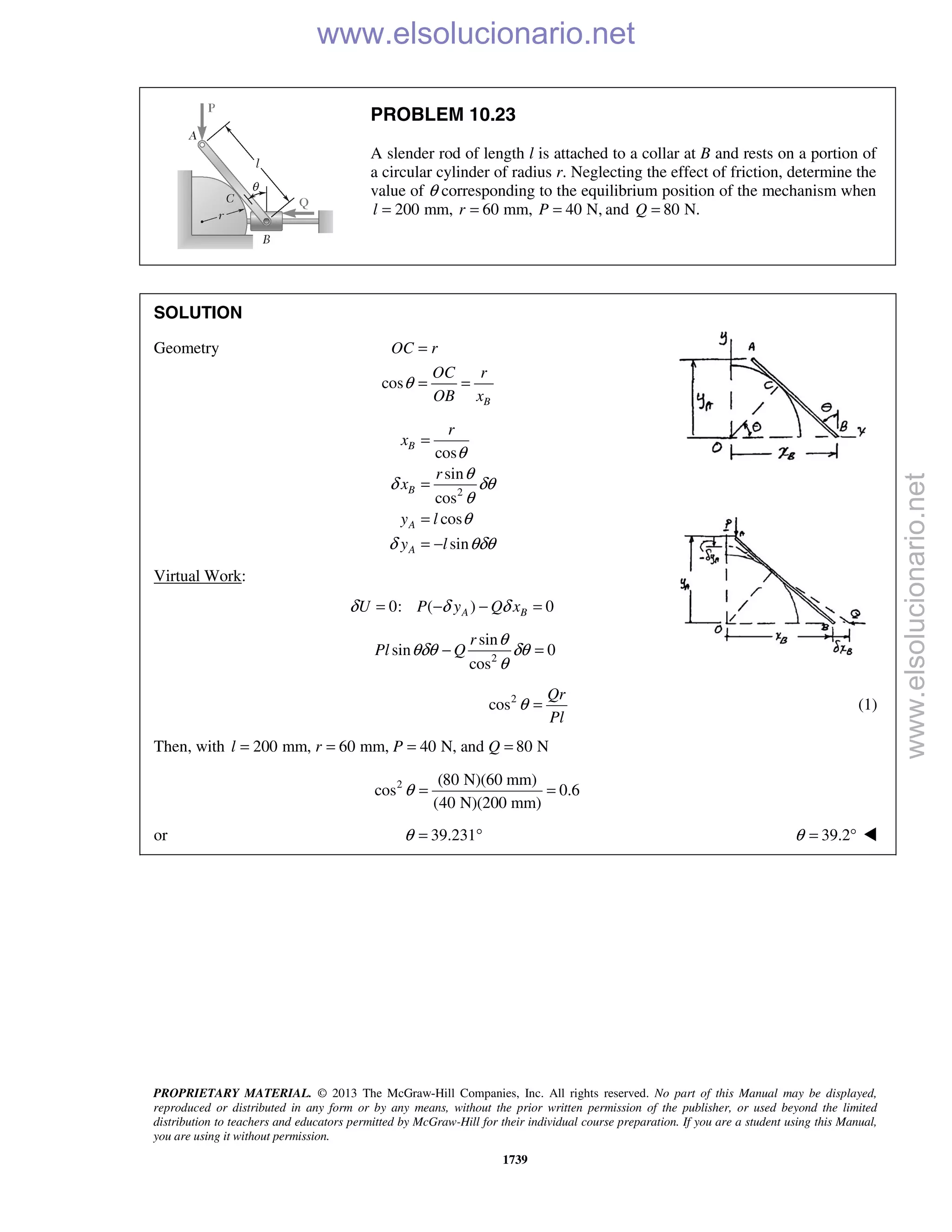 Beer vector mechanics for engineers statics 10th solutions