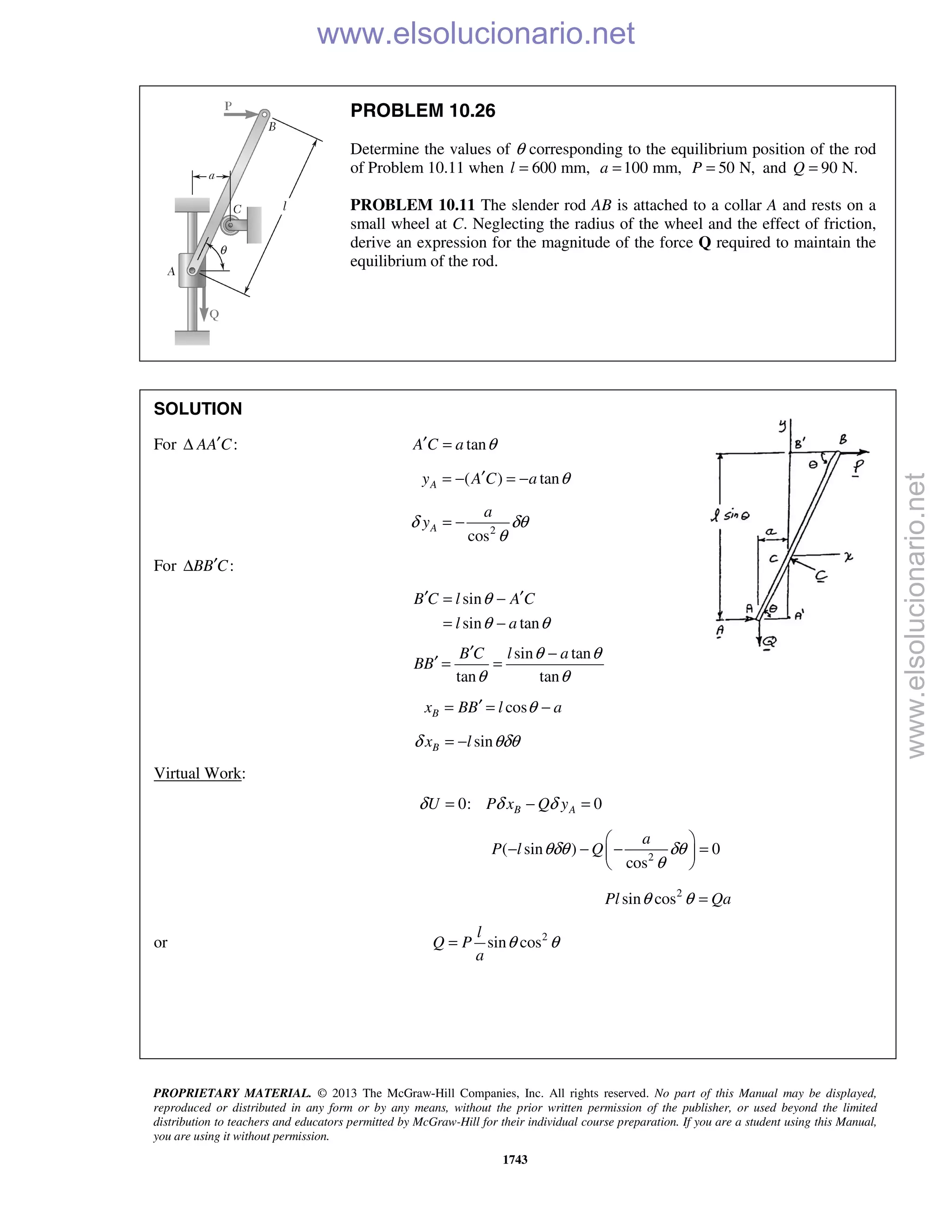 Beer vector mechanics for engineers statics 10th solutions