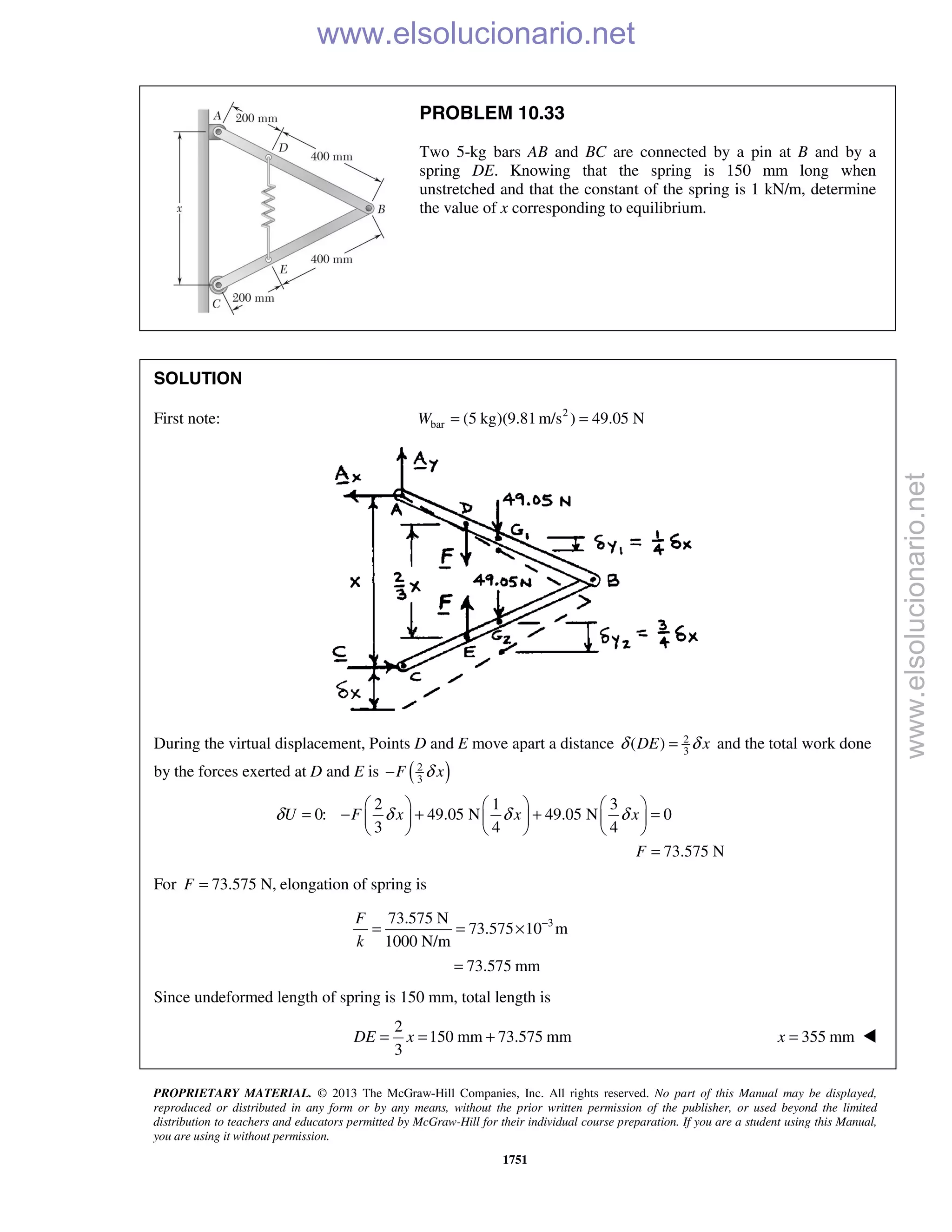 Beer vector mechanics for engineers statics 10th solutions