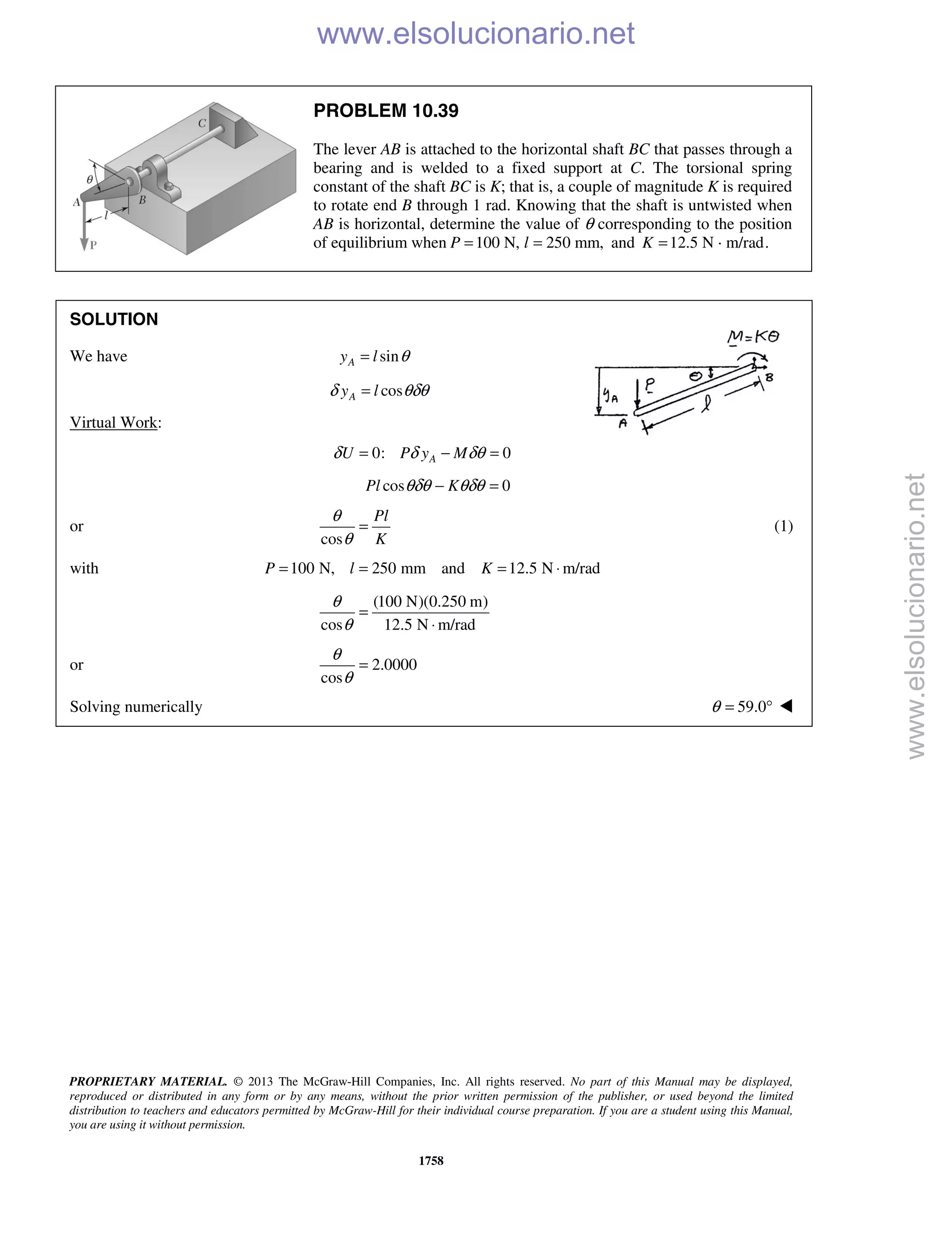 Beer vector mechanics for engineers statics 10th solutions