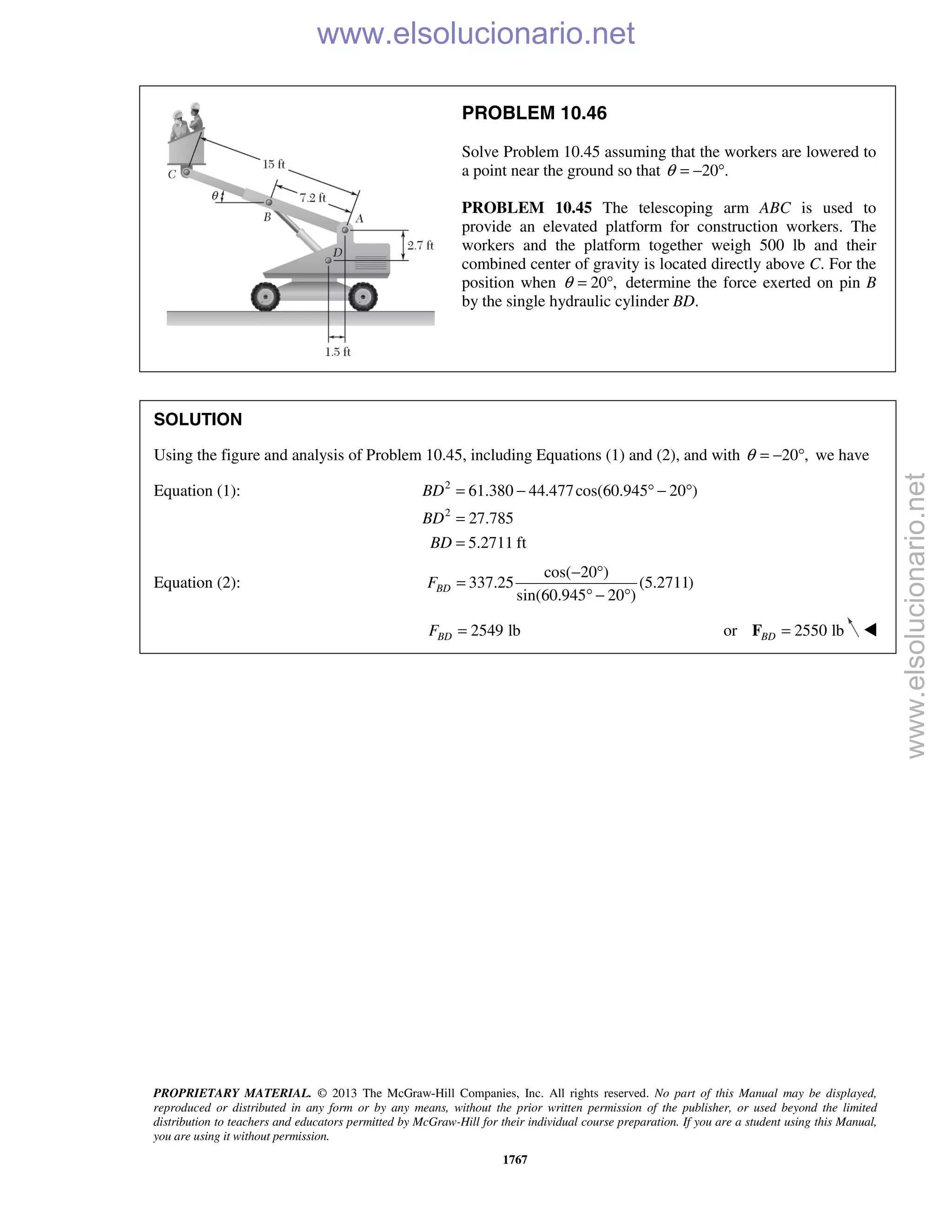 Beer vector mechanics for engineers statics 10th solutions