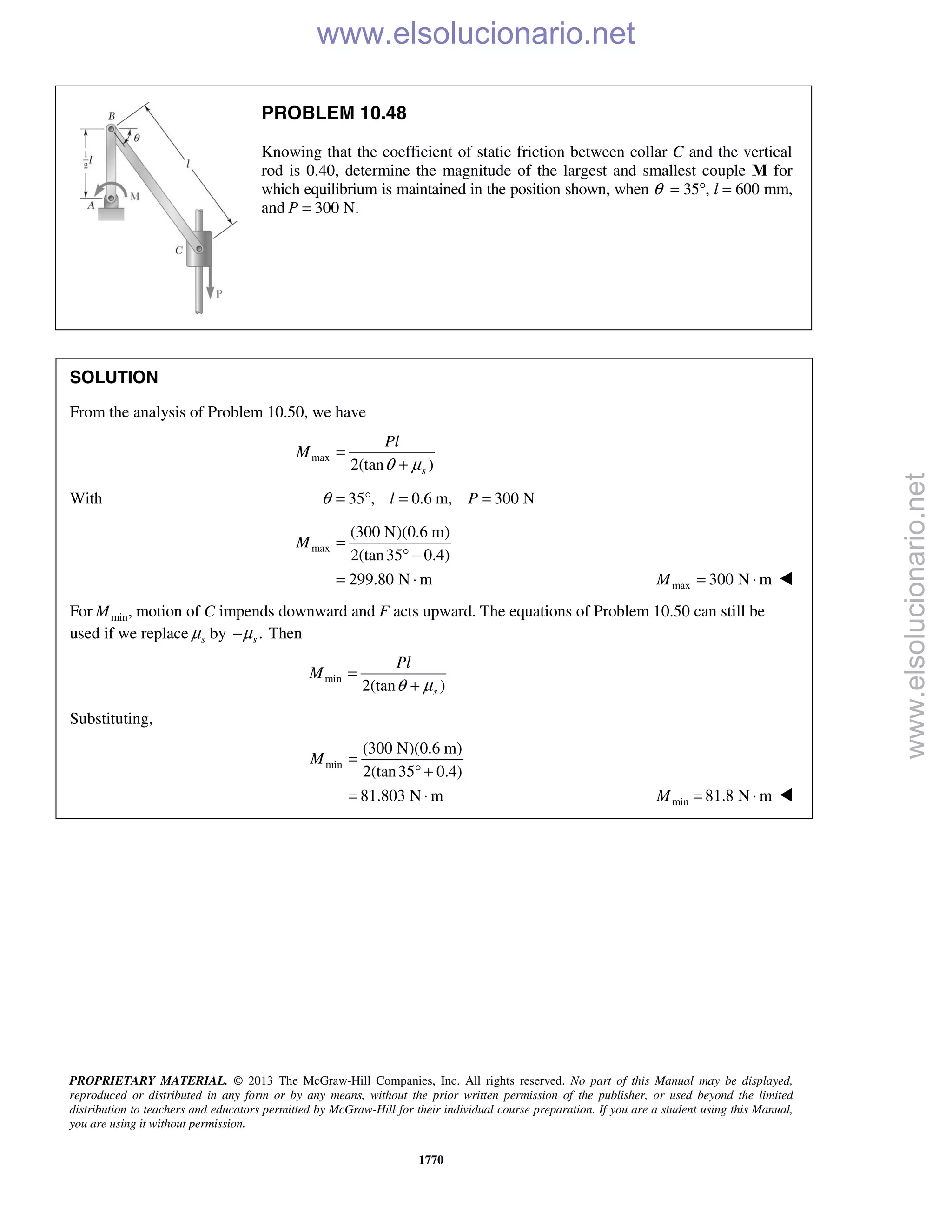 Beer vector mechanics for engineers statics 10th solutions