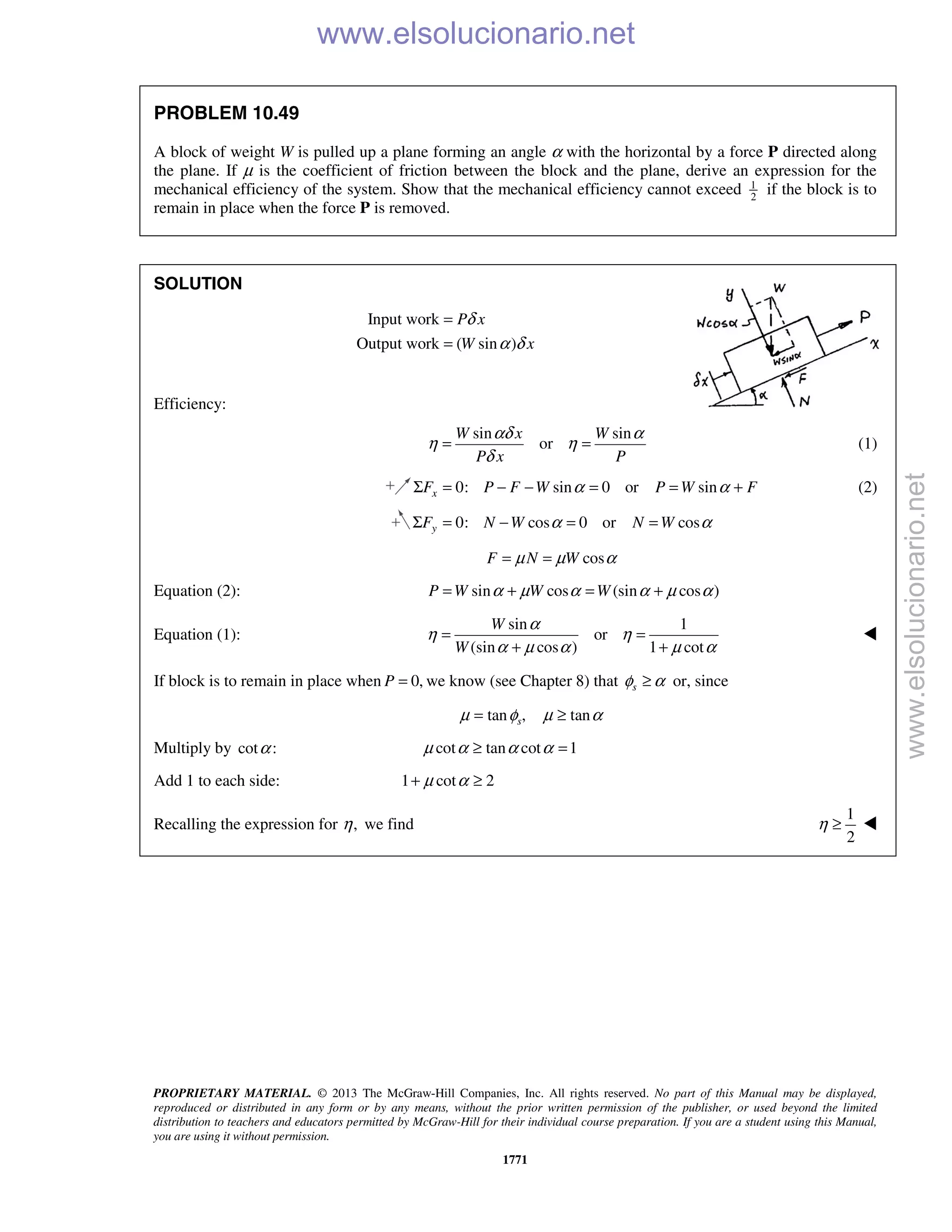 Beer vector mechanics for engineers statics 10th solutions