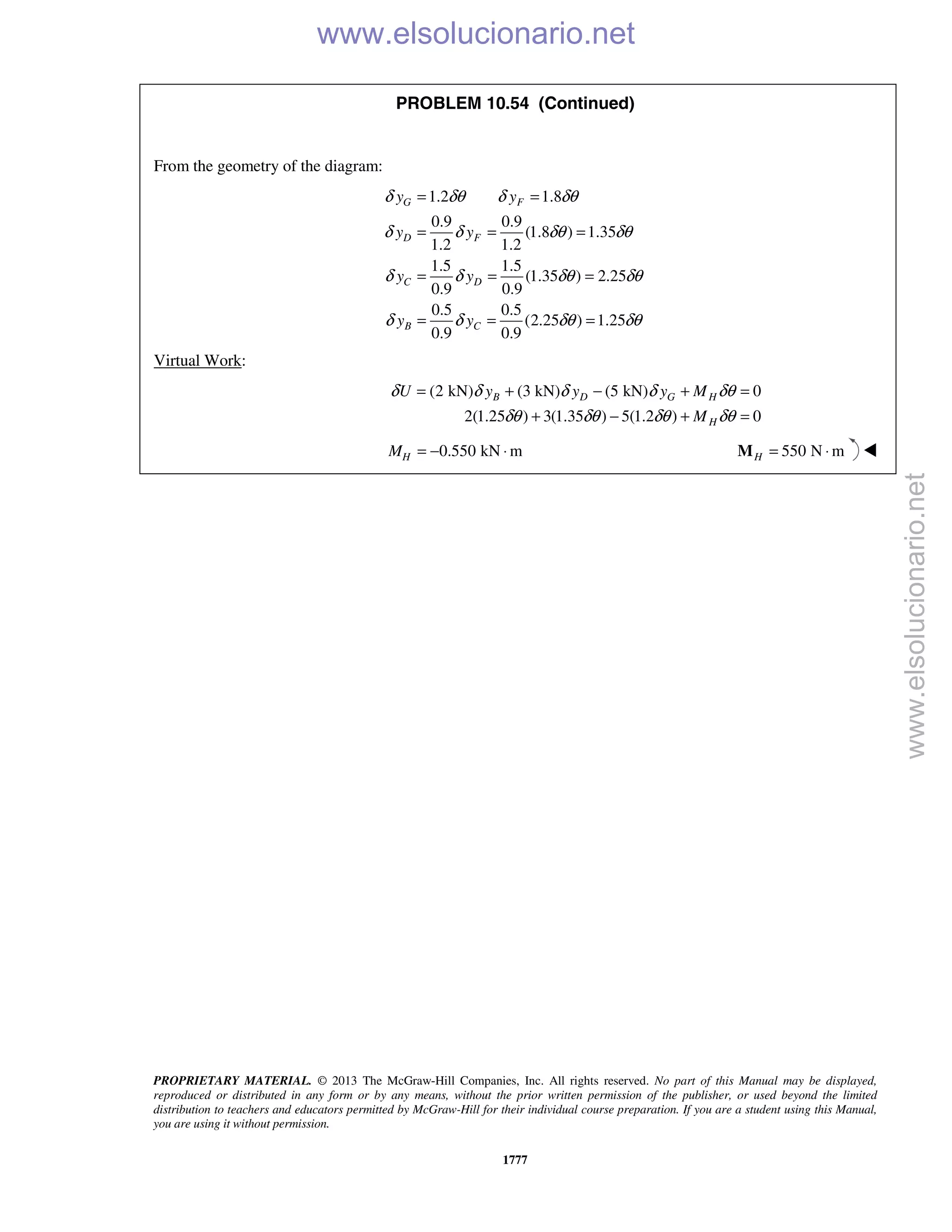 Beer vector mechanics for engineers statics 10th solutions
