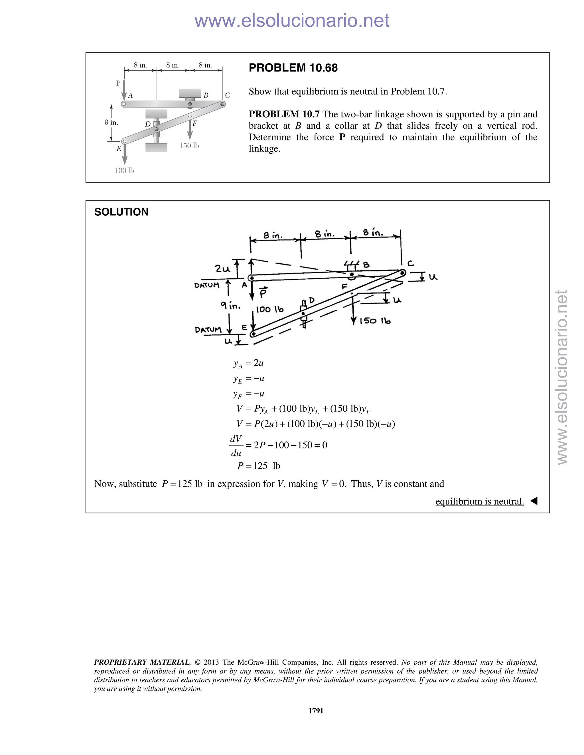 Beer vector mechanics for engineers statics 10th solutions