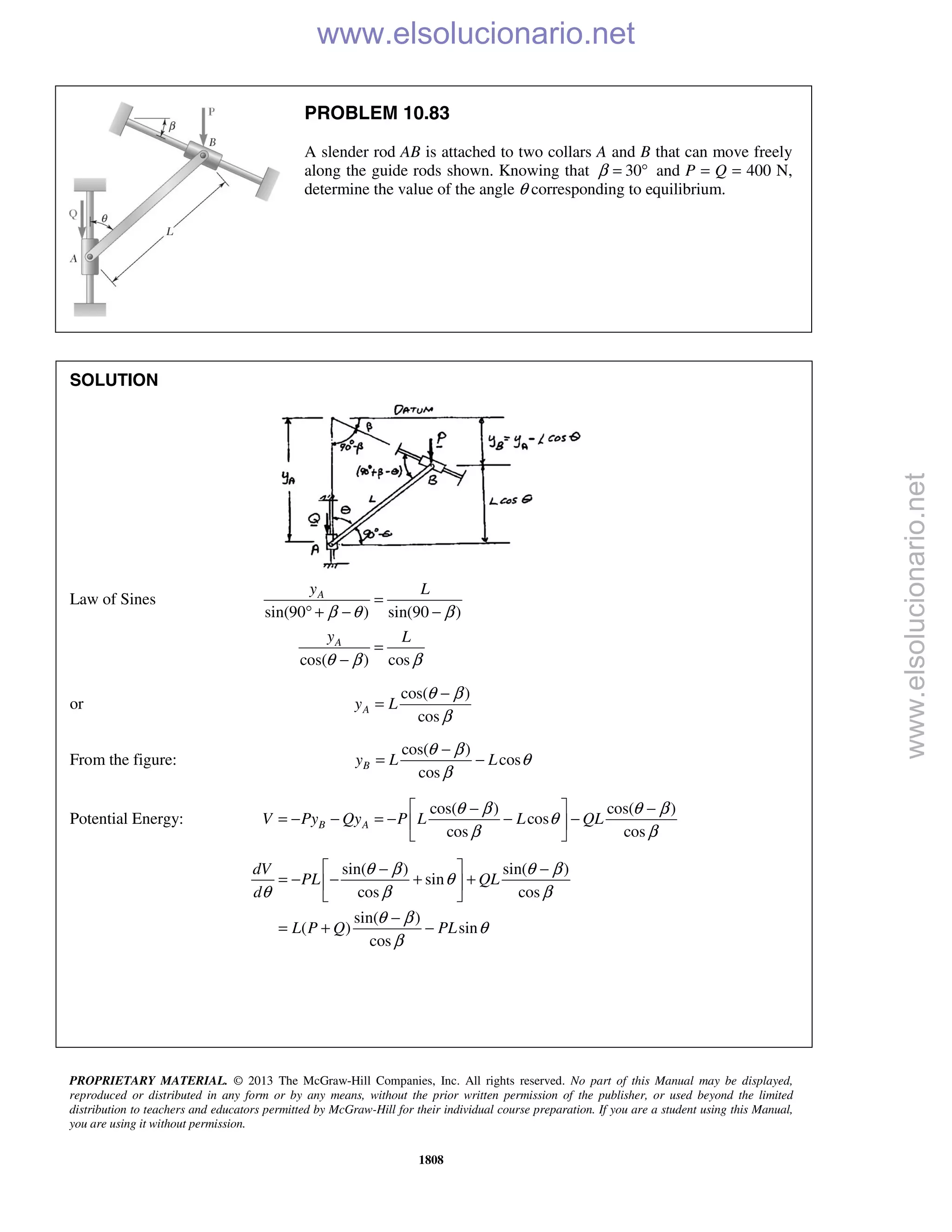 Beer vector mechanics for engineers statics 10th solutions