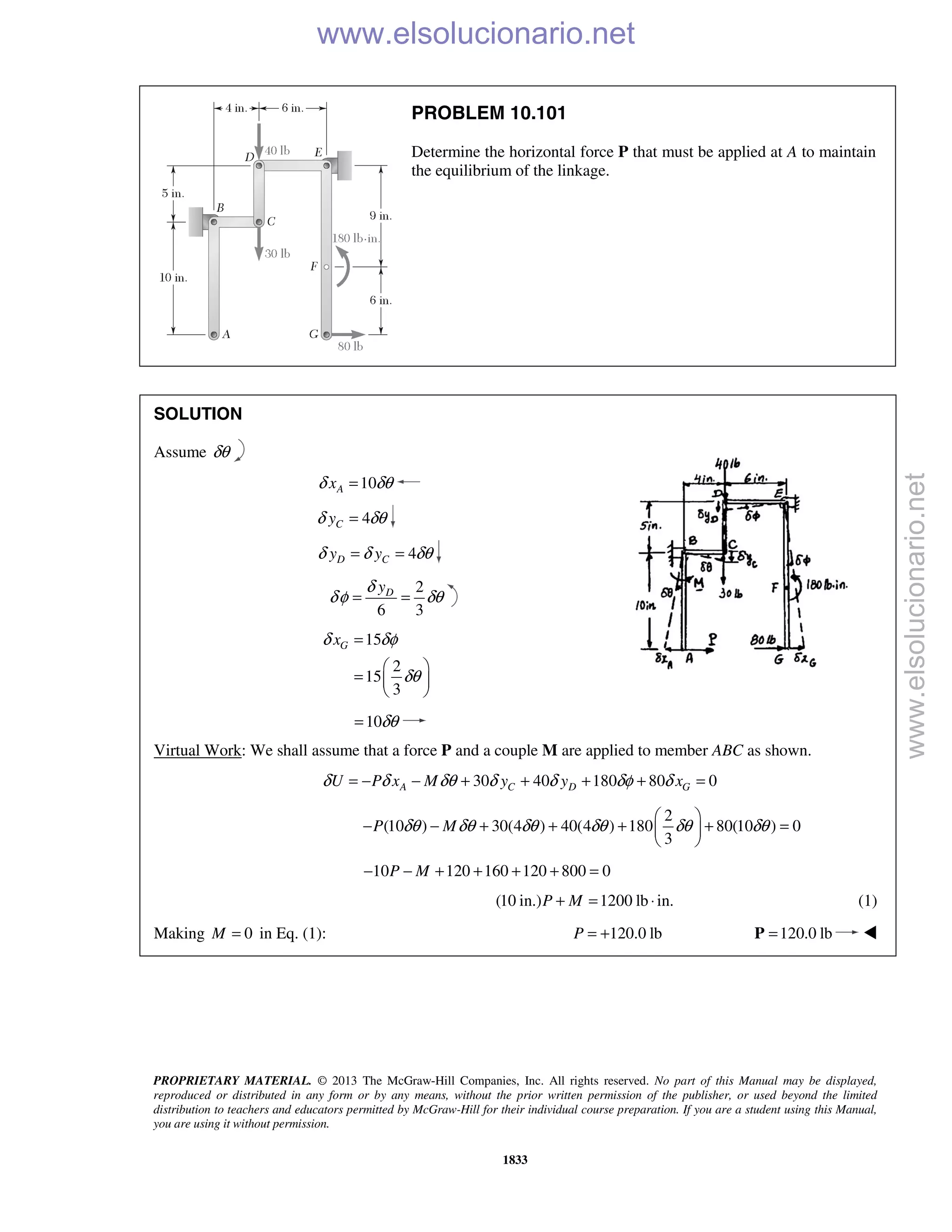 Beer vector mechanics for engineers statics 10th solutions