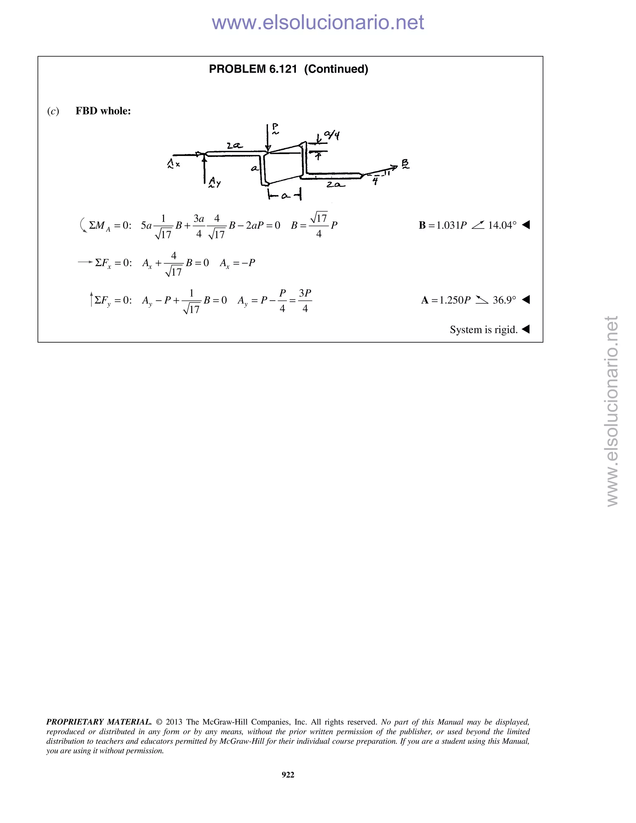 Beer vector mechanics for engineers statics 10th solutions