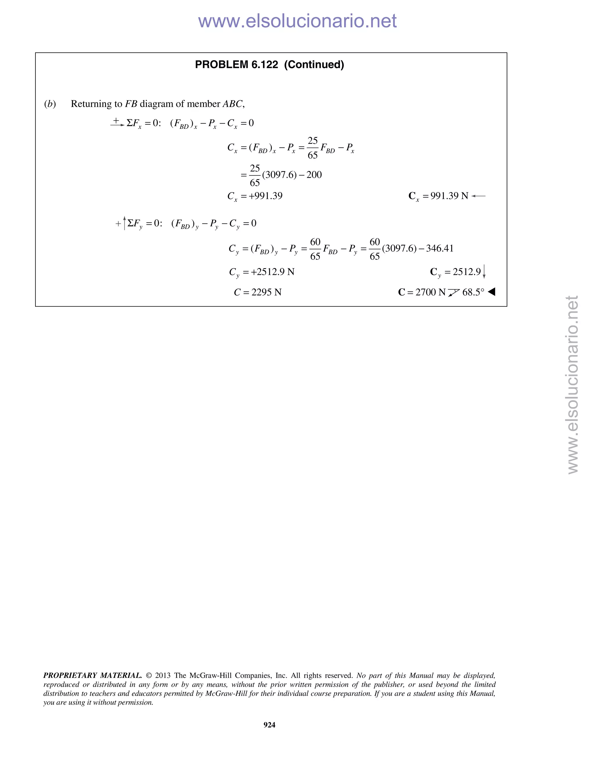 Beer vector mechanics for engineers statics 10th solutions