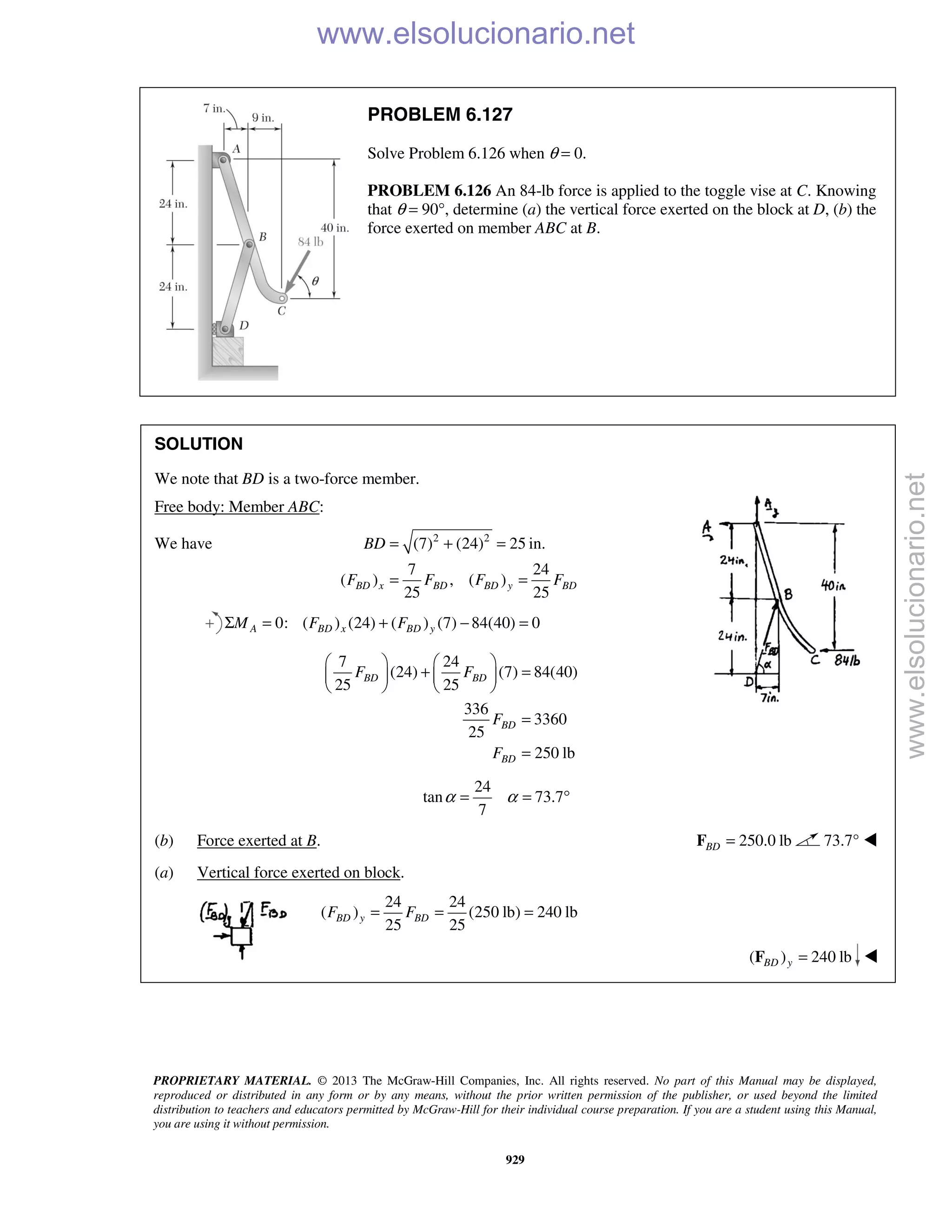 Beer vector mechanics for engineers statics 10th solutions