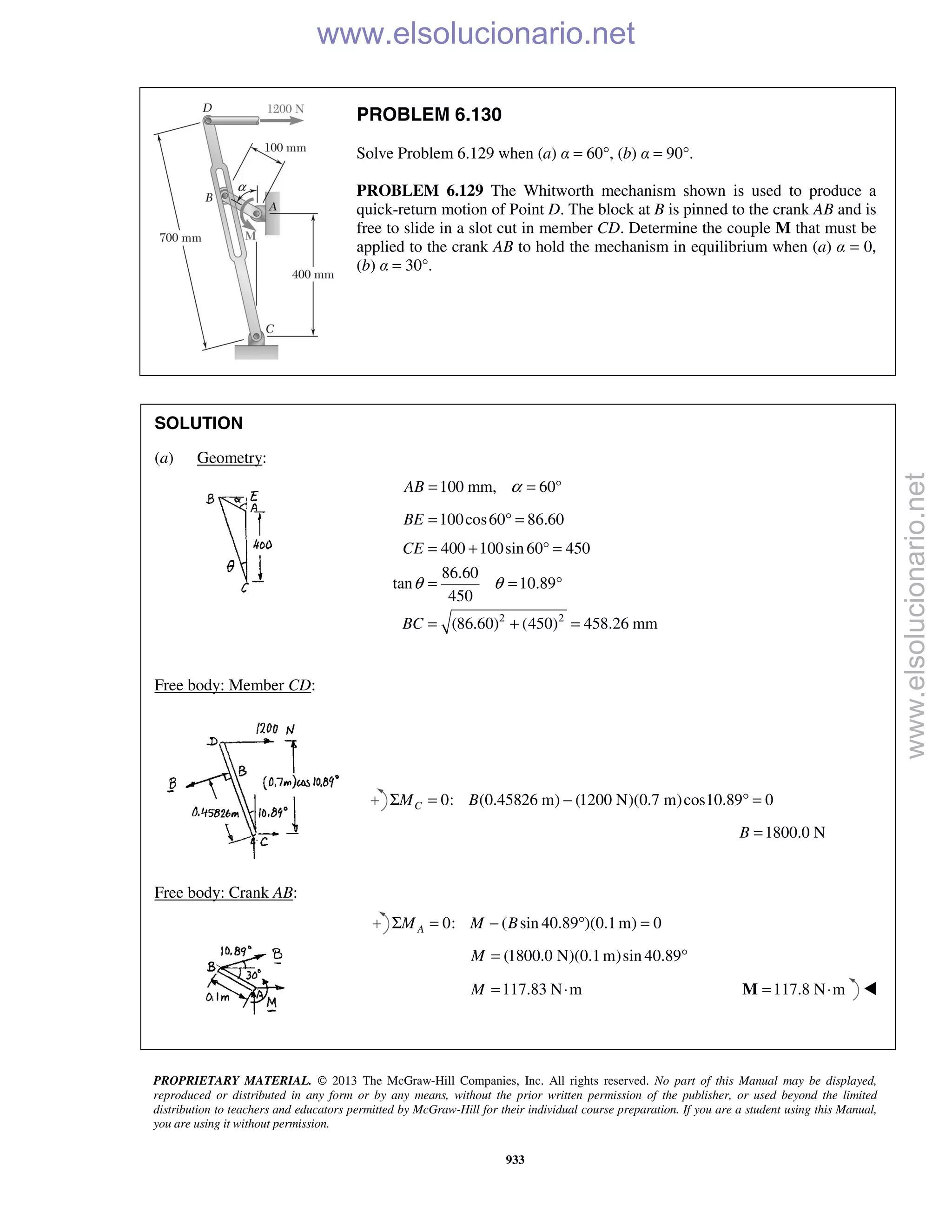 Beer vector mechanics for engineers statics 10th solutions