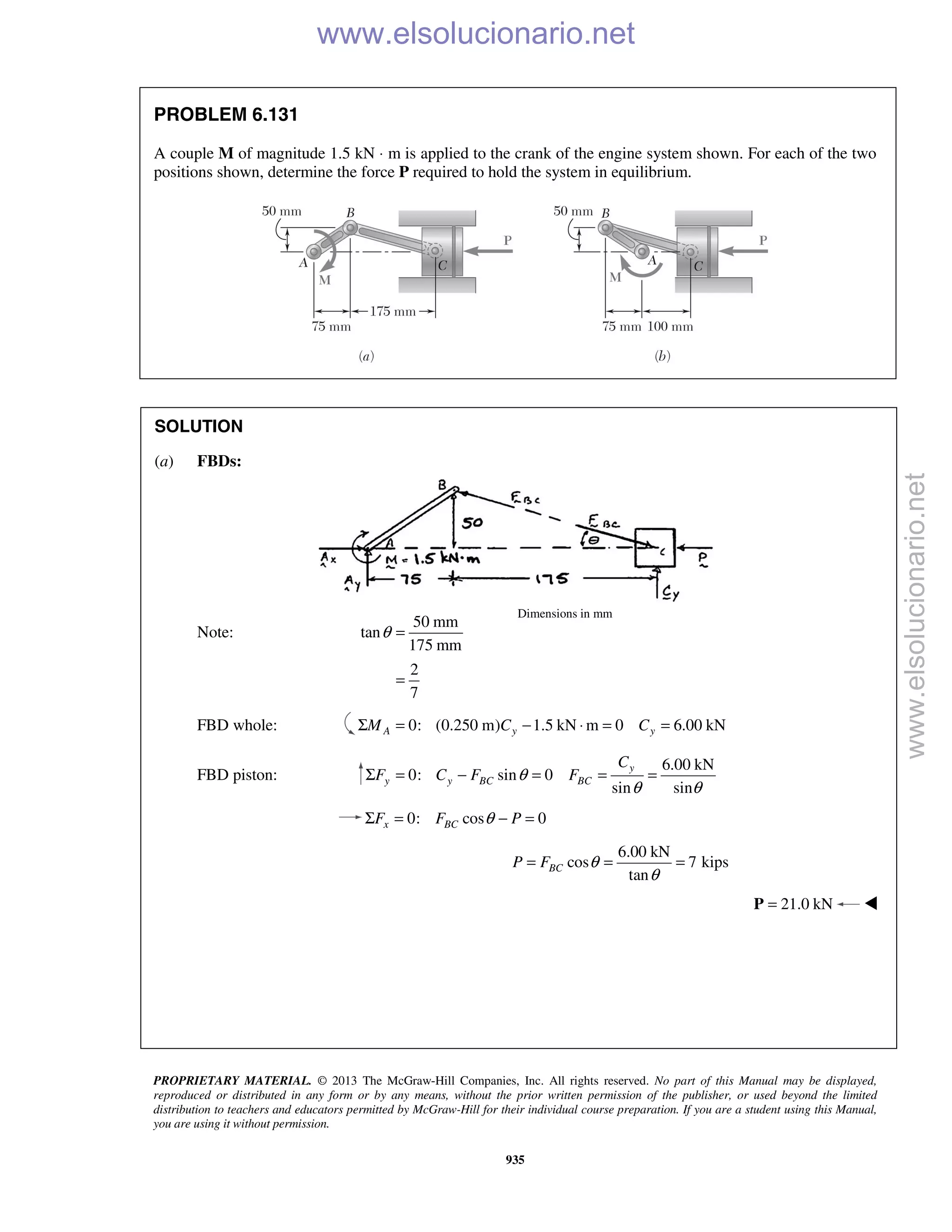 Beer vector mechanics for engineers statics 10th solutions