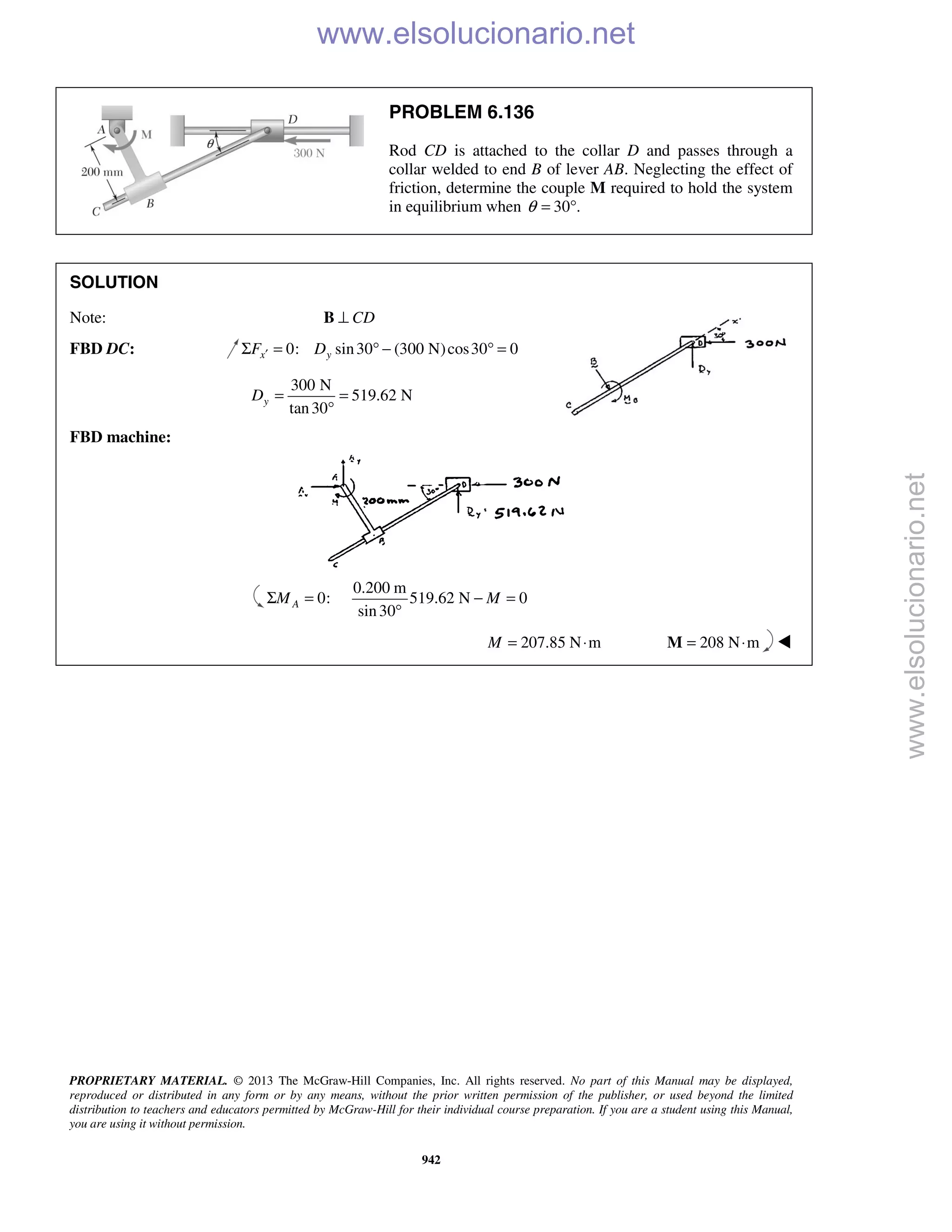 Beer vector mechanics for engineers statics 10th solutions