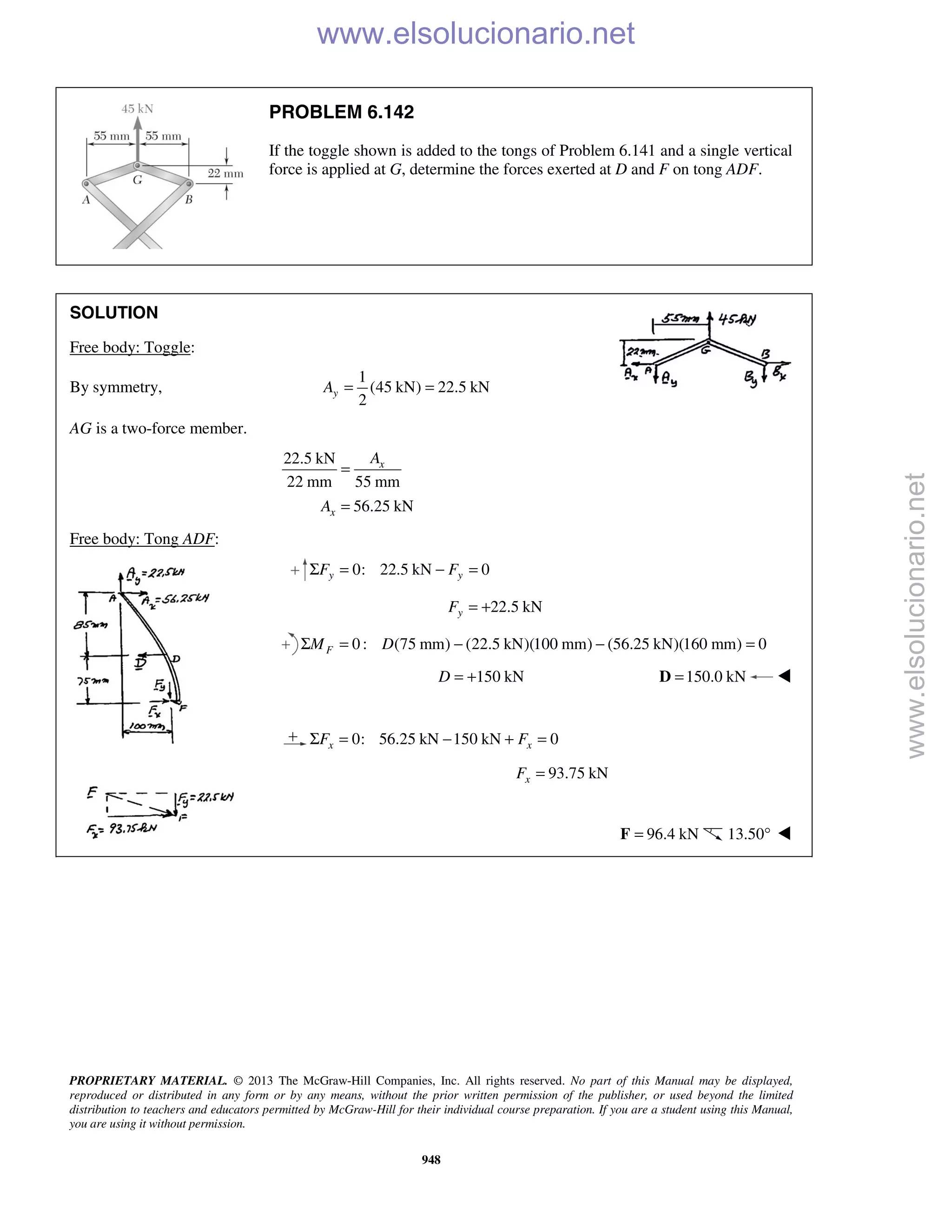 Beer vector mechanics for engineers statics 10th solutions