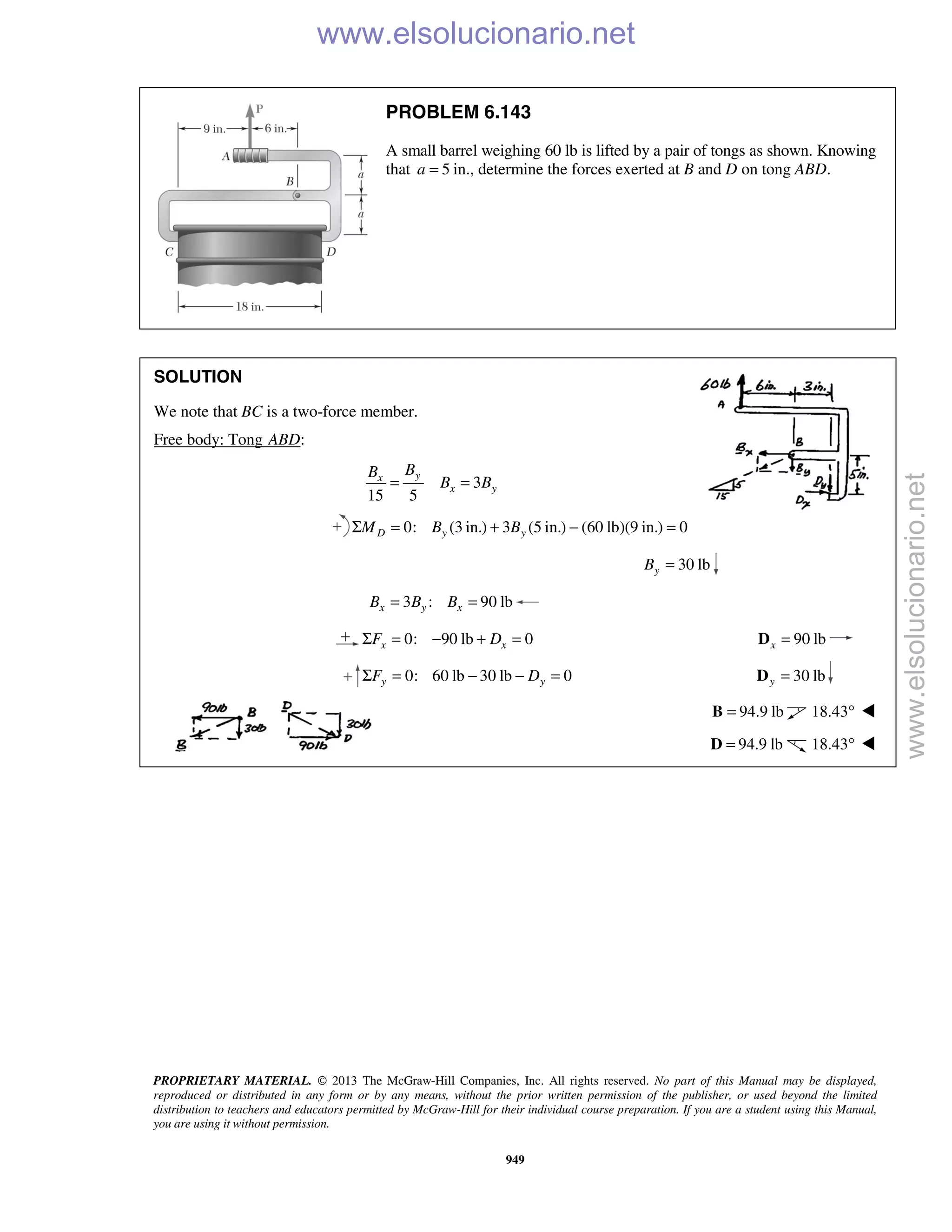 Beer vector mechanics for engineers statics 10th solutions