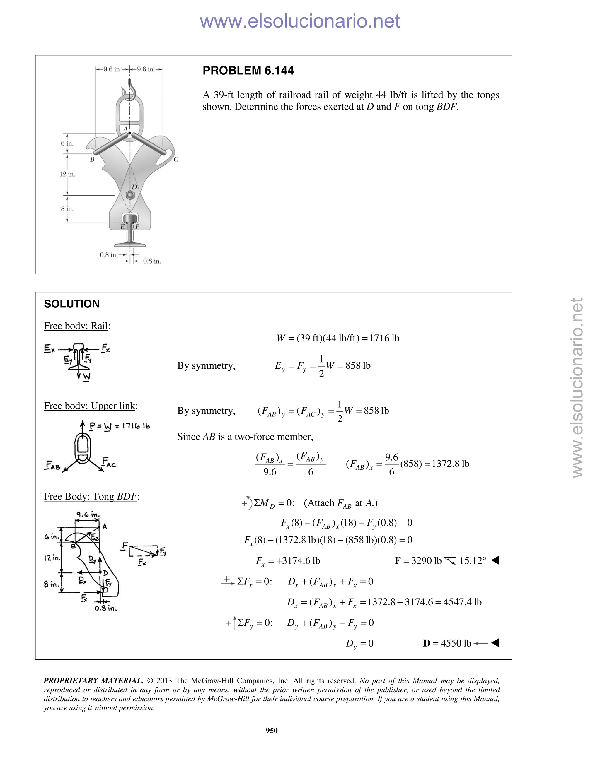 Beer vector mechanics for engineers statics 10th solutions