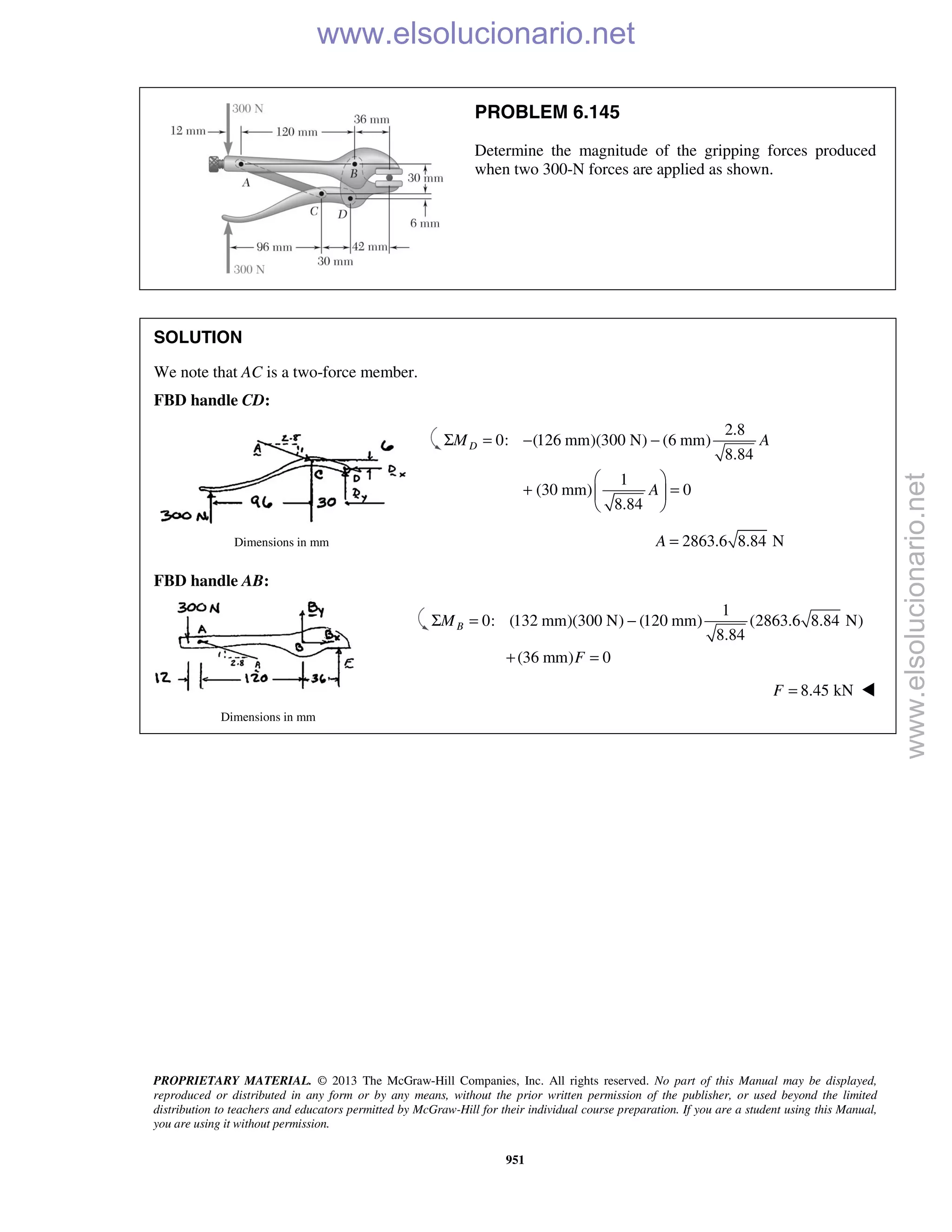 Beer vector mechanics for engineers statics 10th solutions