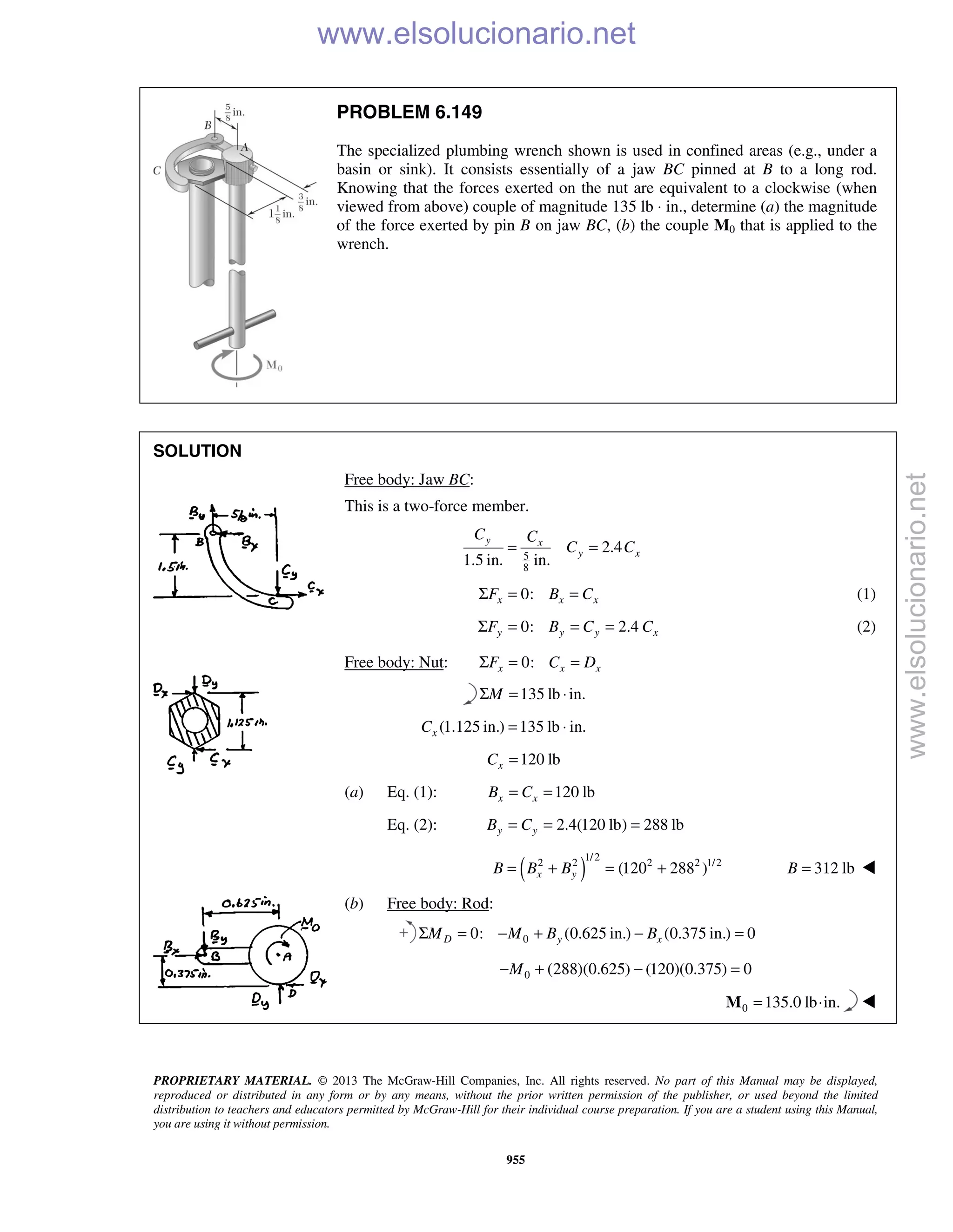 Beer vector mechanics for engineers statics 10th solutions