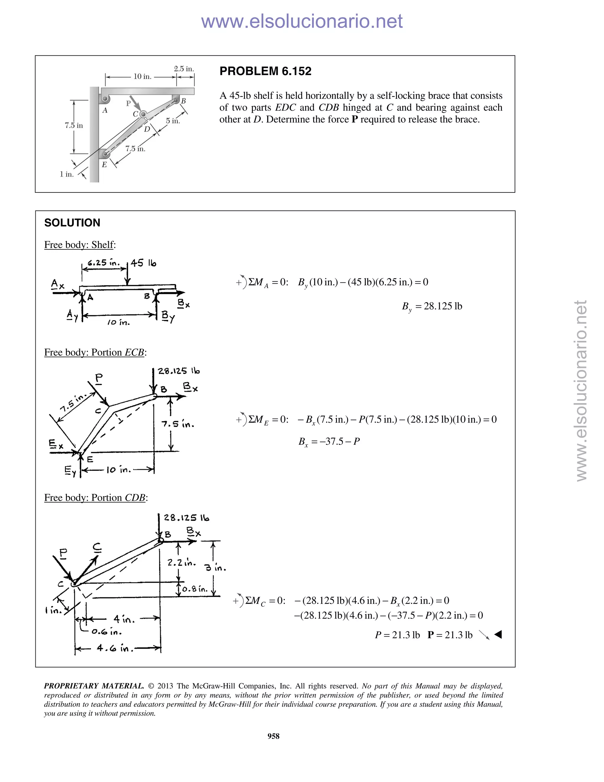 Beer vector mechanics for engineers statics 10th solutions
