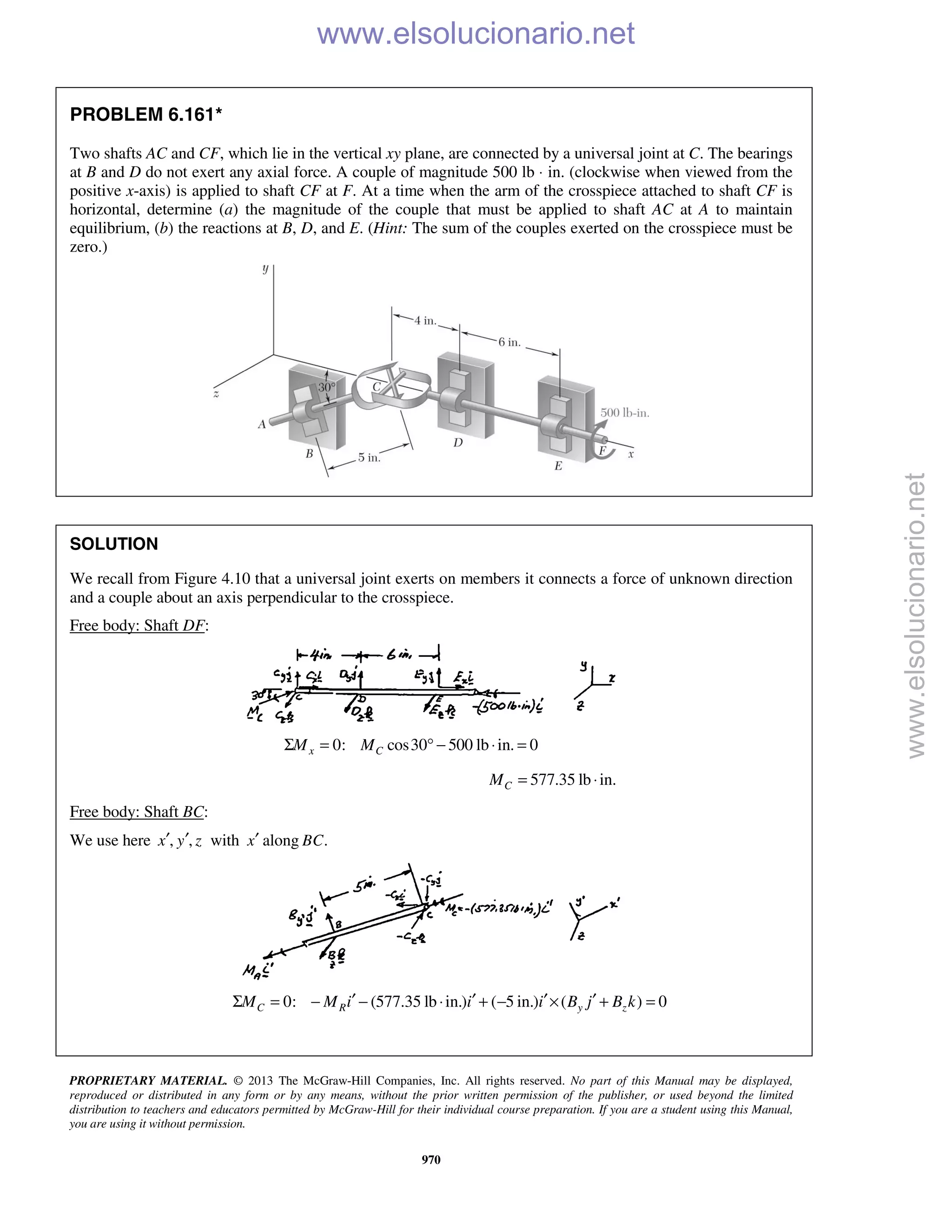 Beer vector mechanics for engineers statics 10th solutions