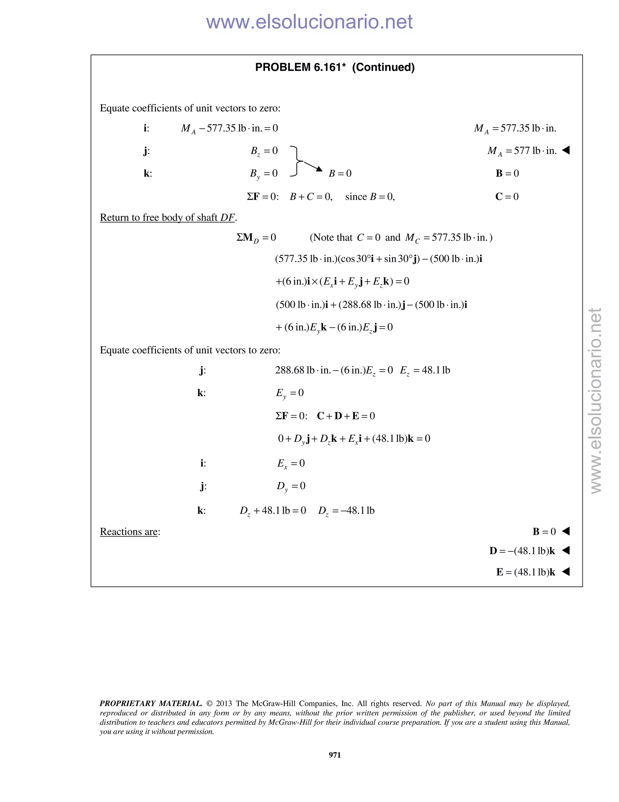 Beer vector mechanics for engineers statics 10th solutions