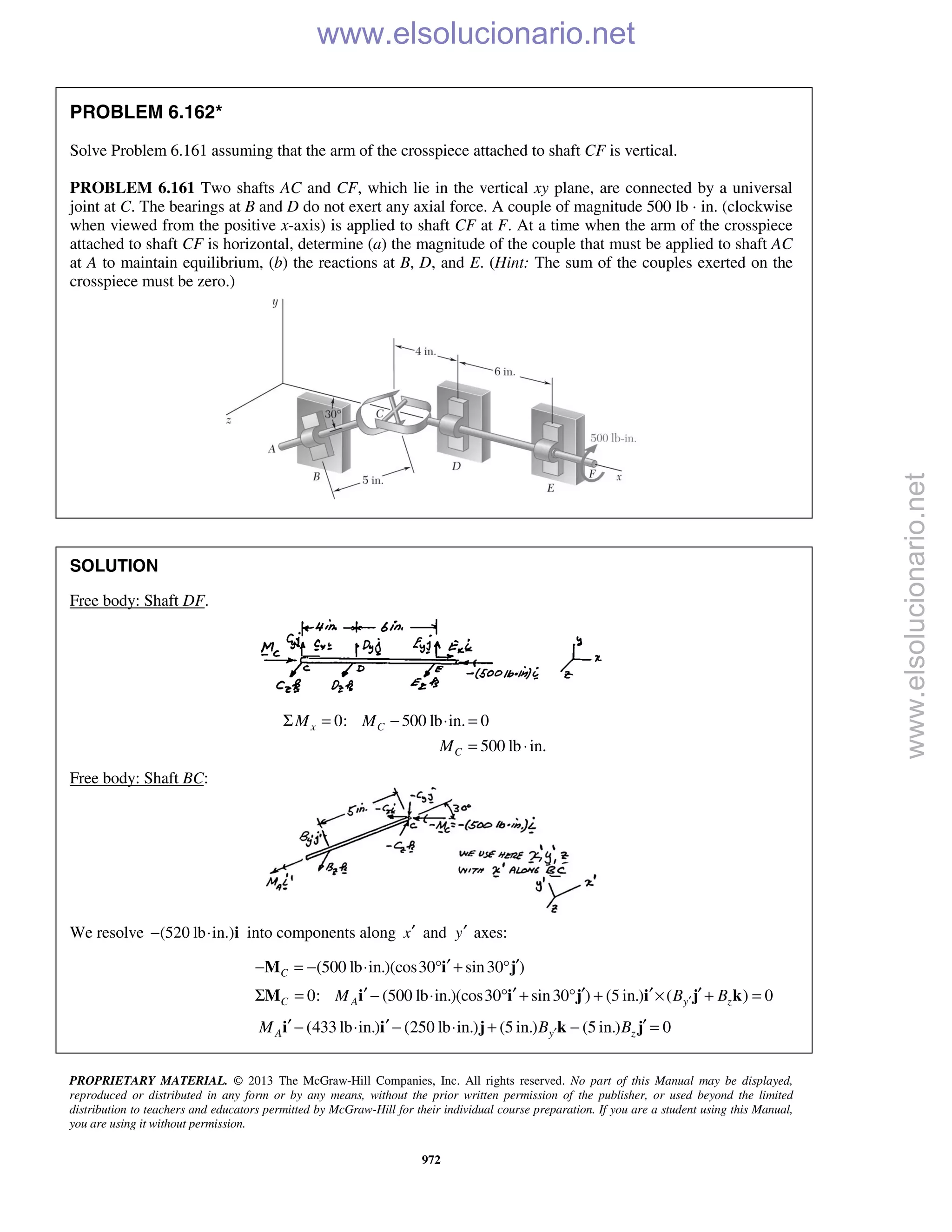 Beer vector mechanics for engineers statics 10th solutions