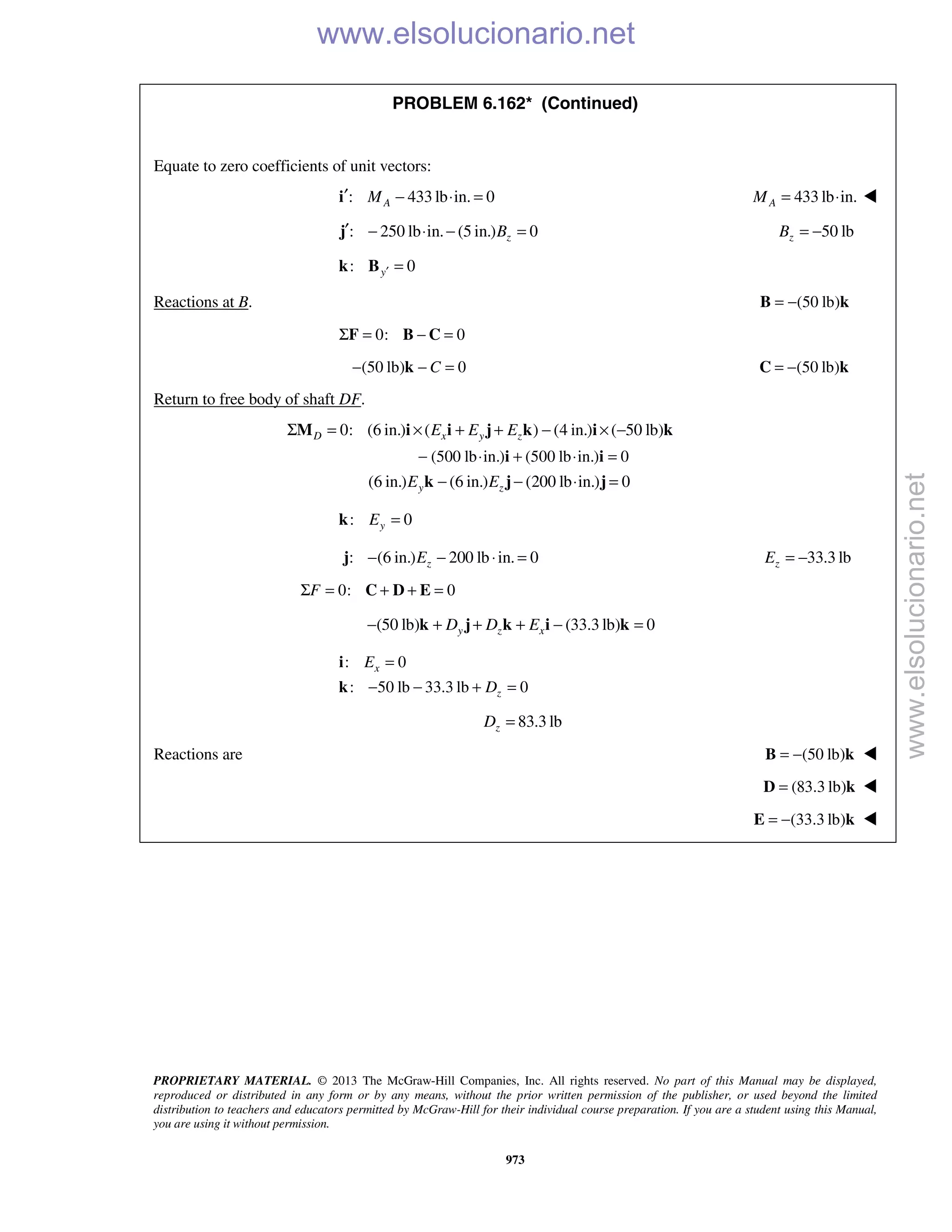 Beer vector mechanics for engineers statics 10th solutions