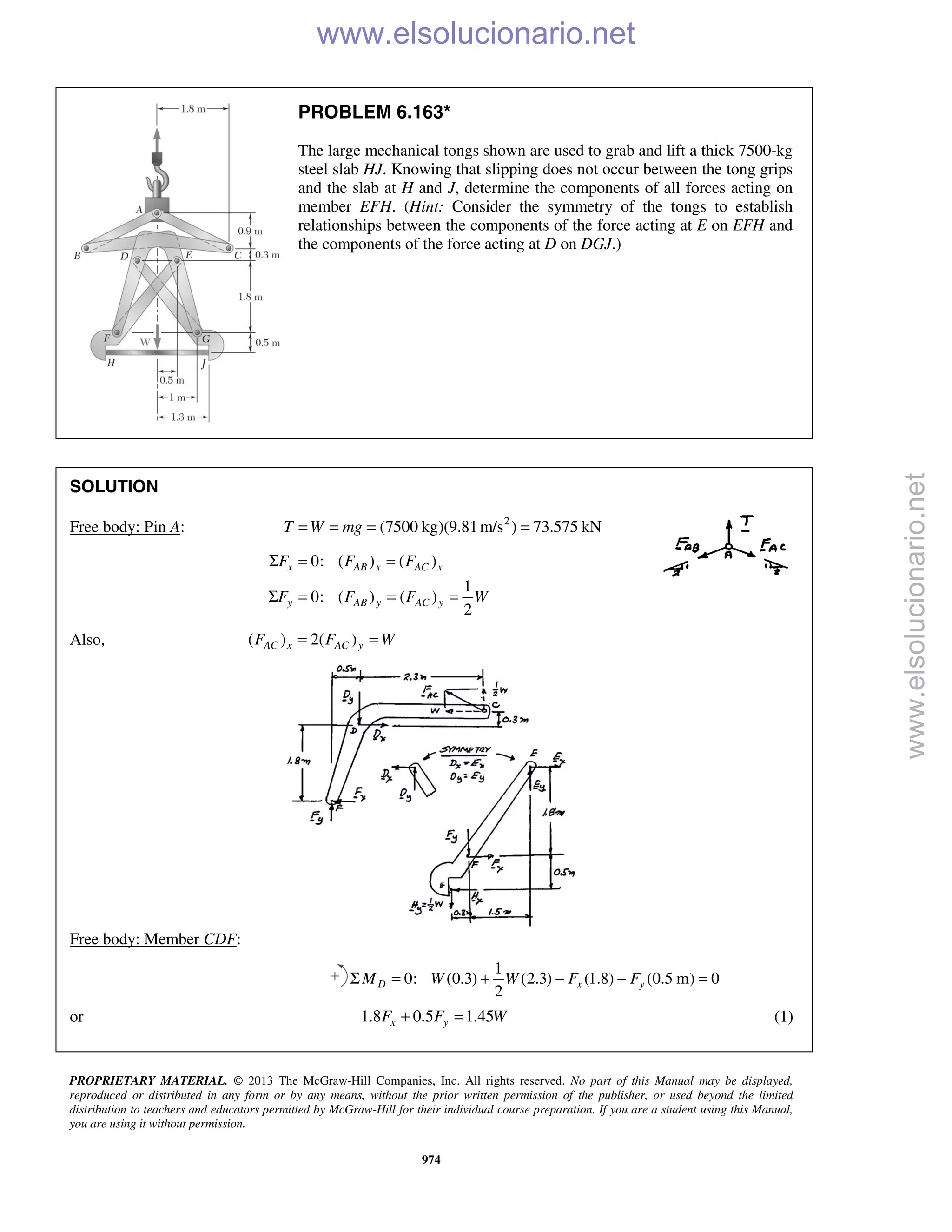 Beer vector mechanics for engineers statics 10th solutions