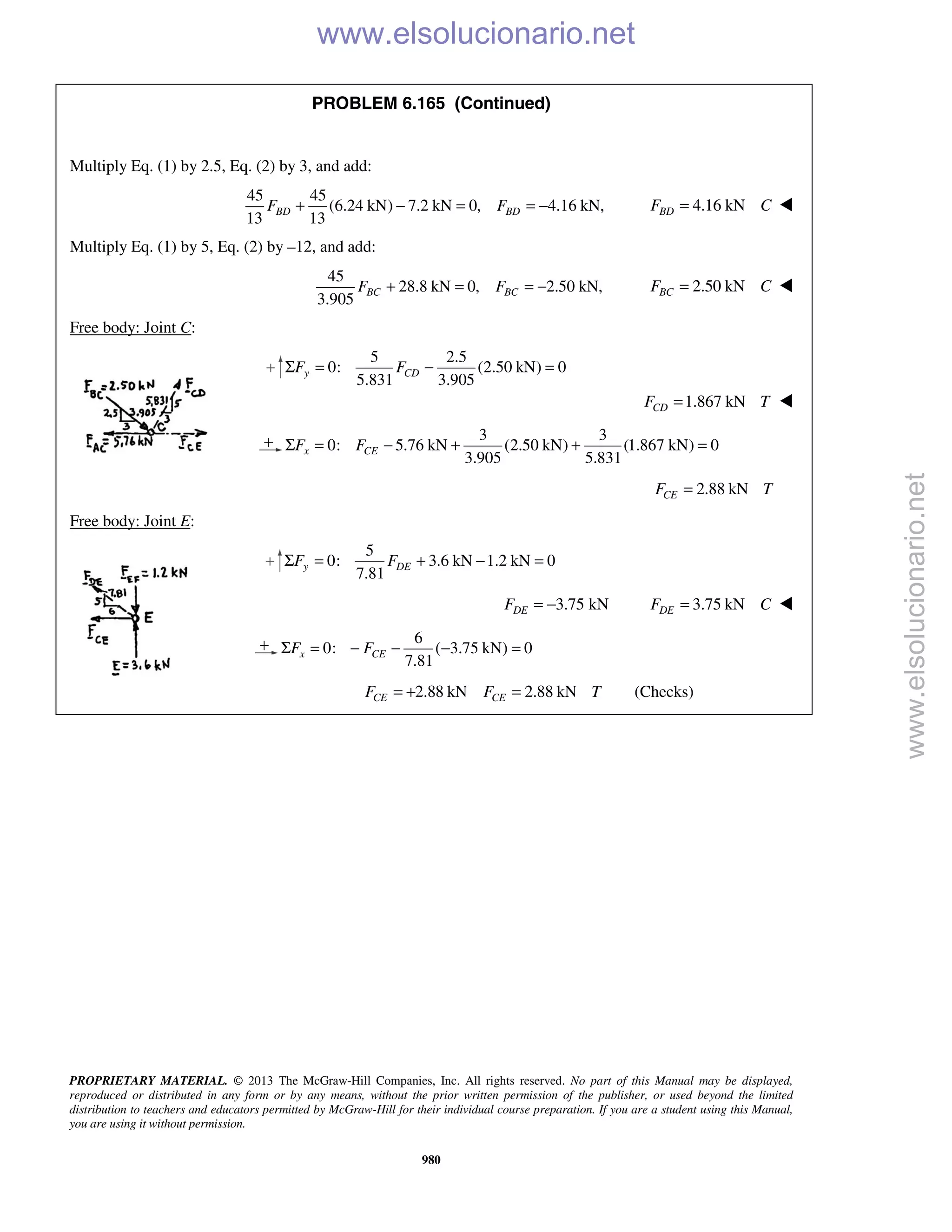 Beer vector mechanics for engineers statics 10th solutions