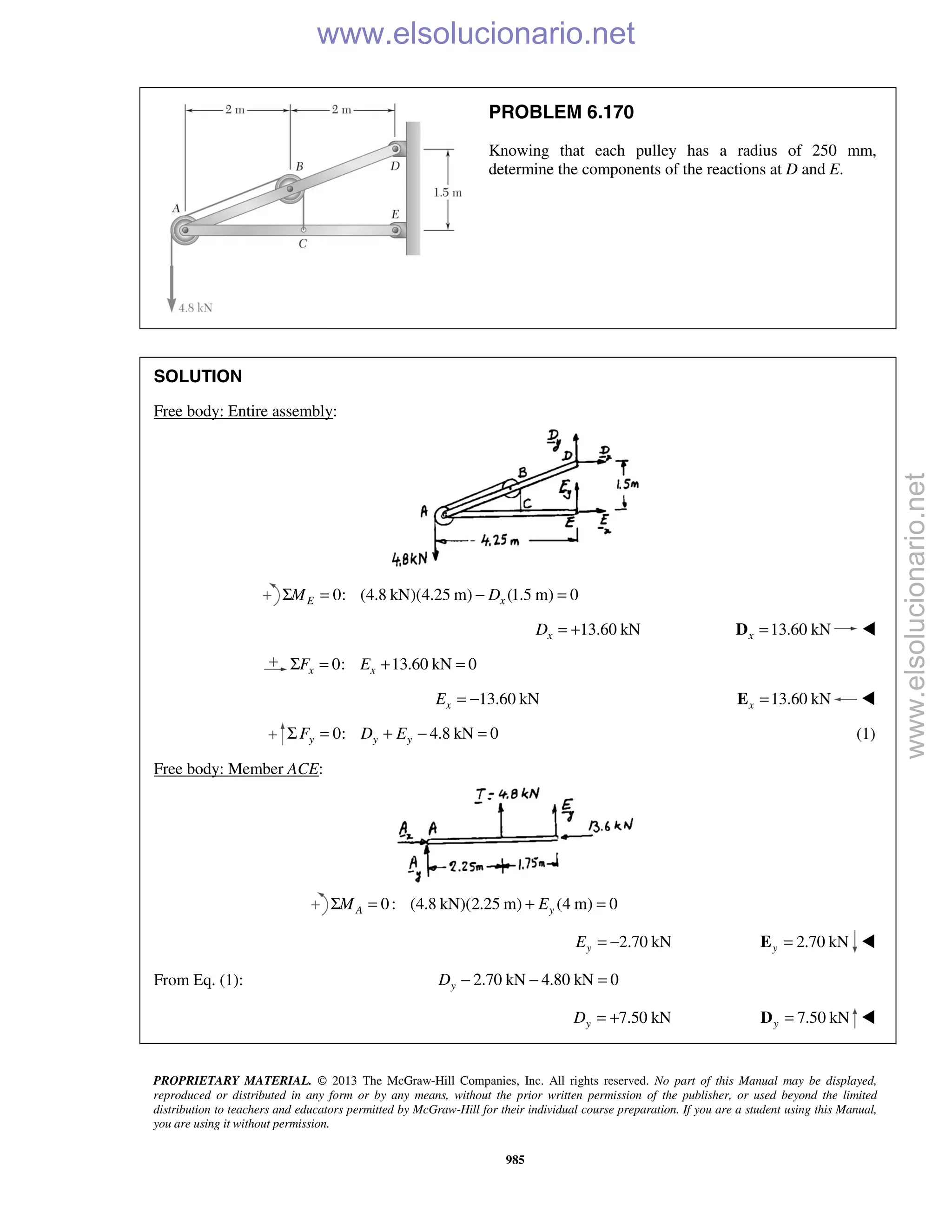 Beer vector mechanics for engineers statics 10th solutions