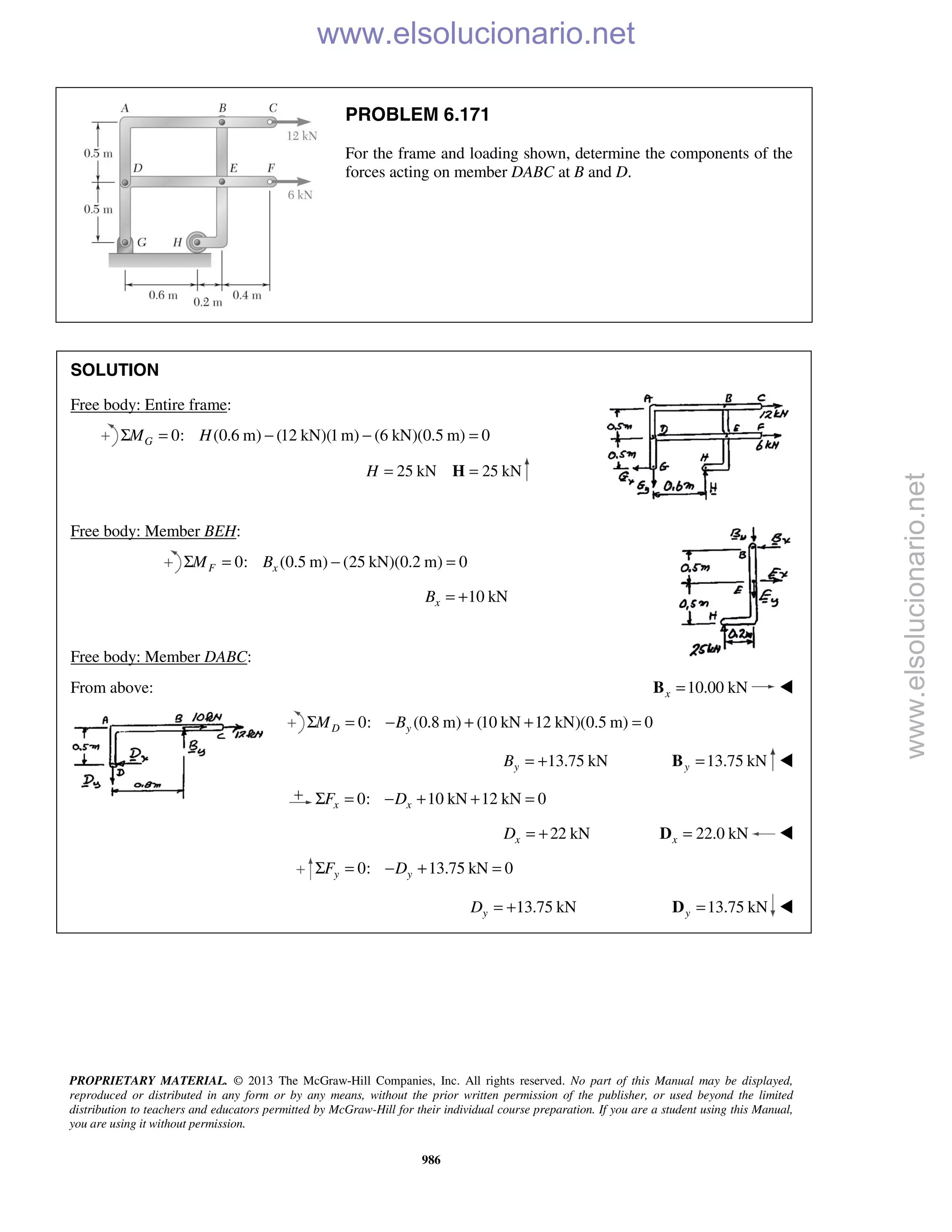 Beer vector mechanics for engineers statics 10th solutions