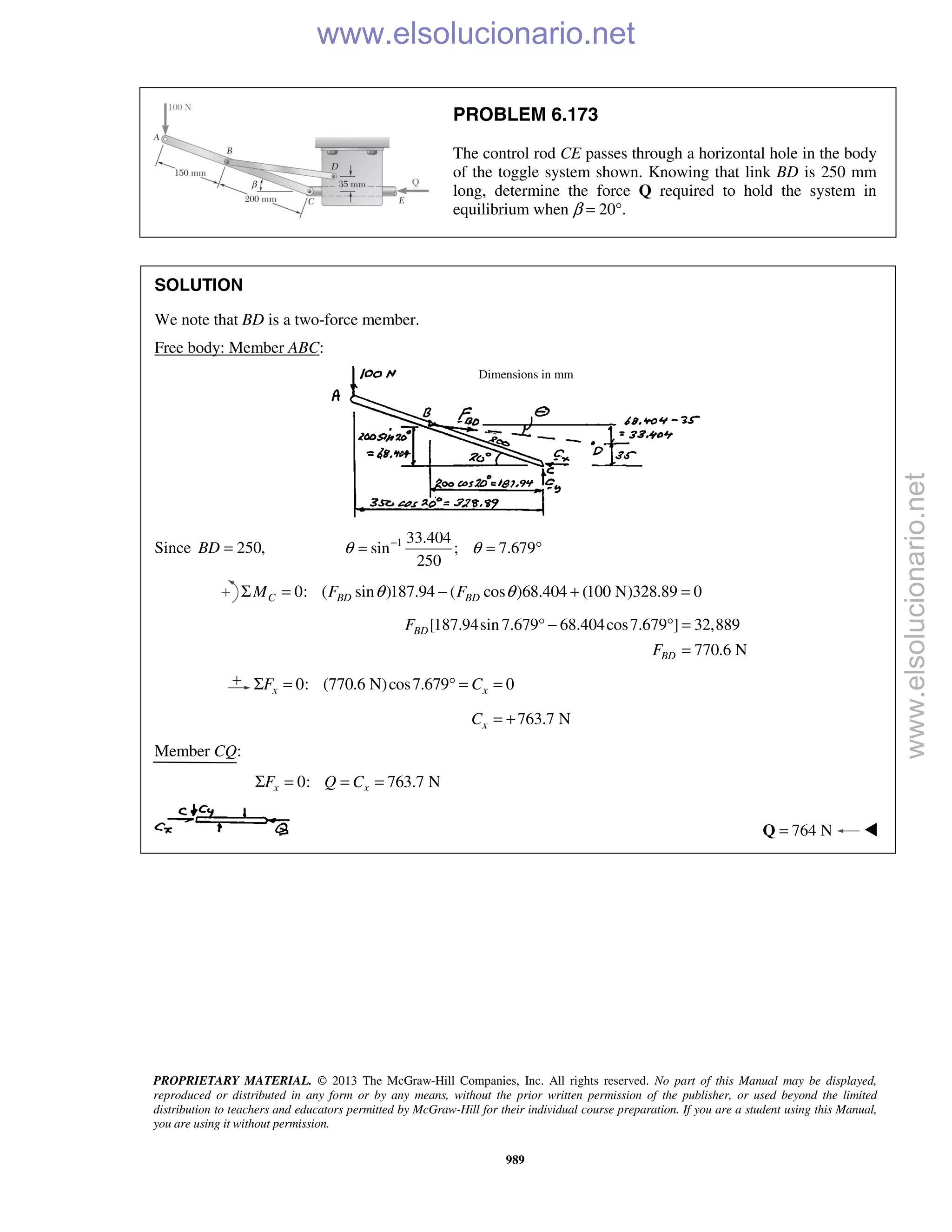 Beer vector mechanics for engineers statics 10th solutions