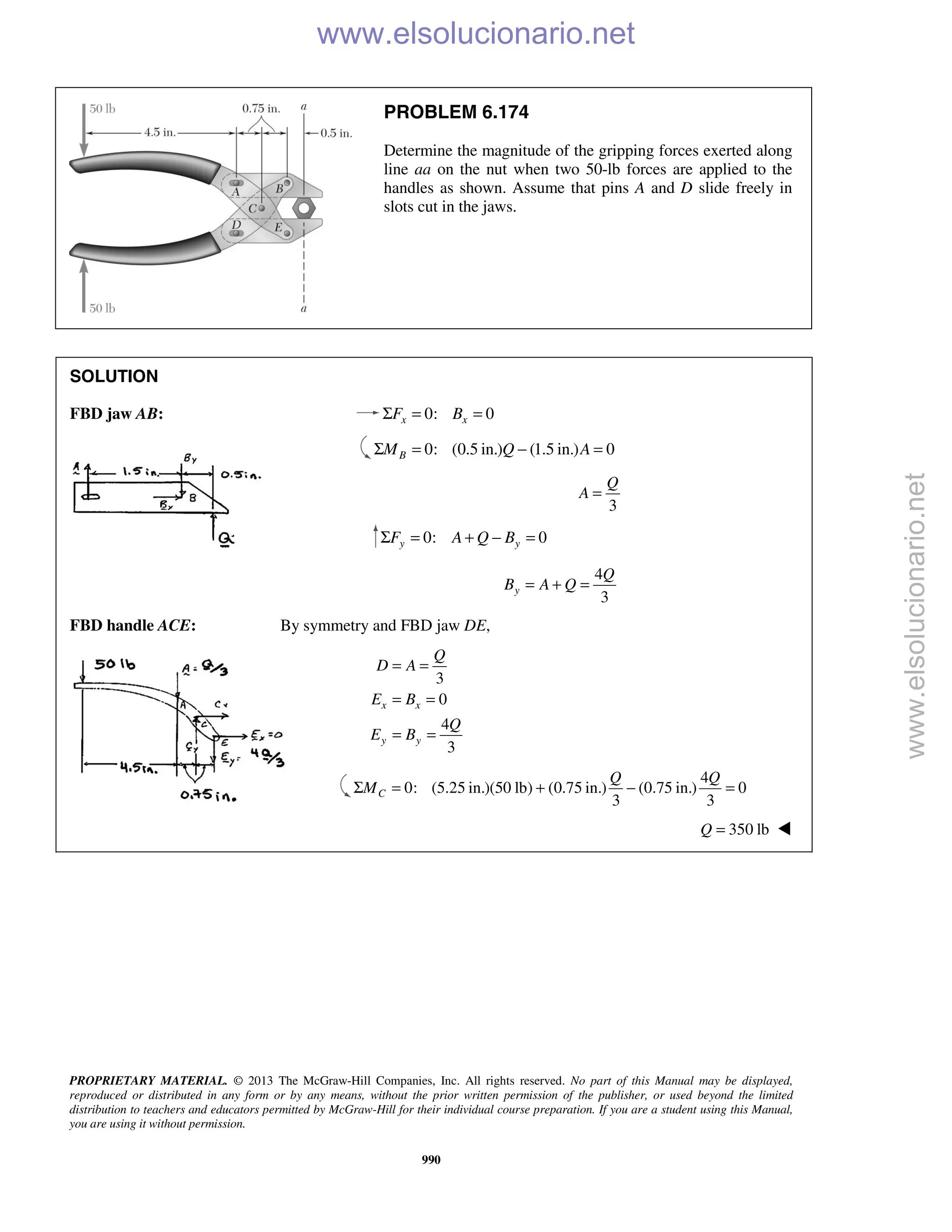 Beer vector mechanics for engineers statics 10th solutions