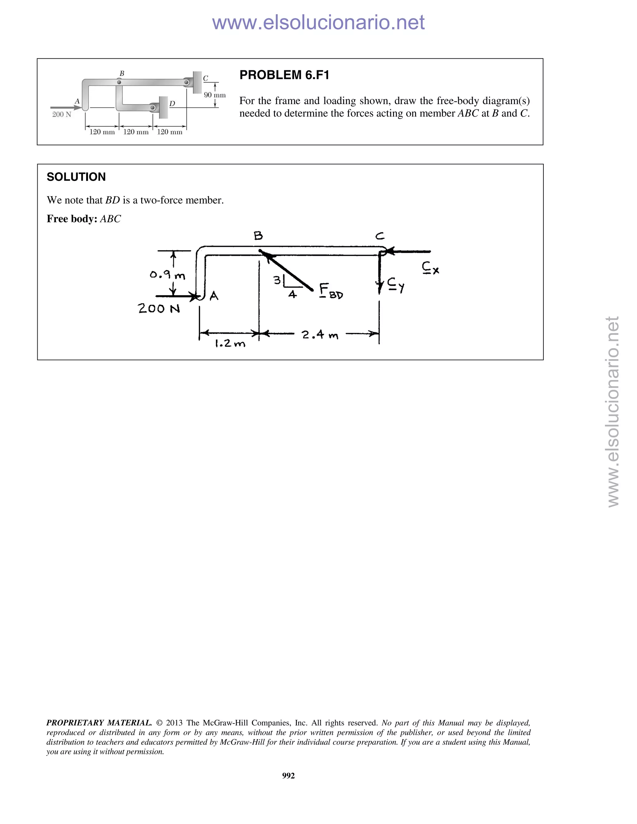 Beer vector mechanics for engineers statics 10th solutions