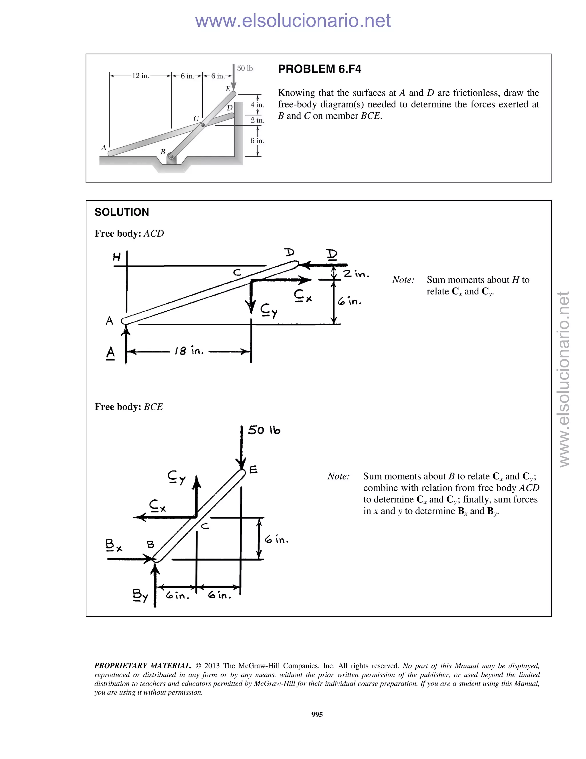 Beer vector mechanics for engineers statics 10th solutions