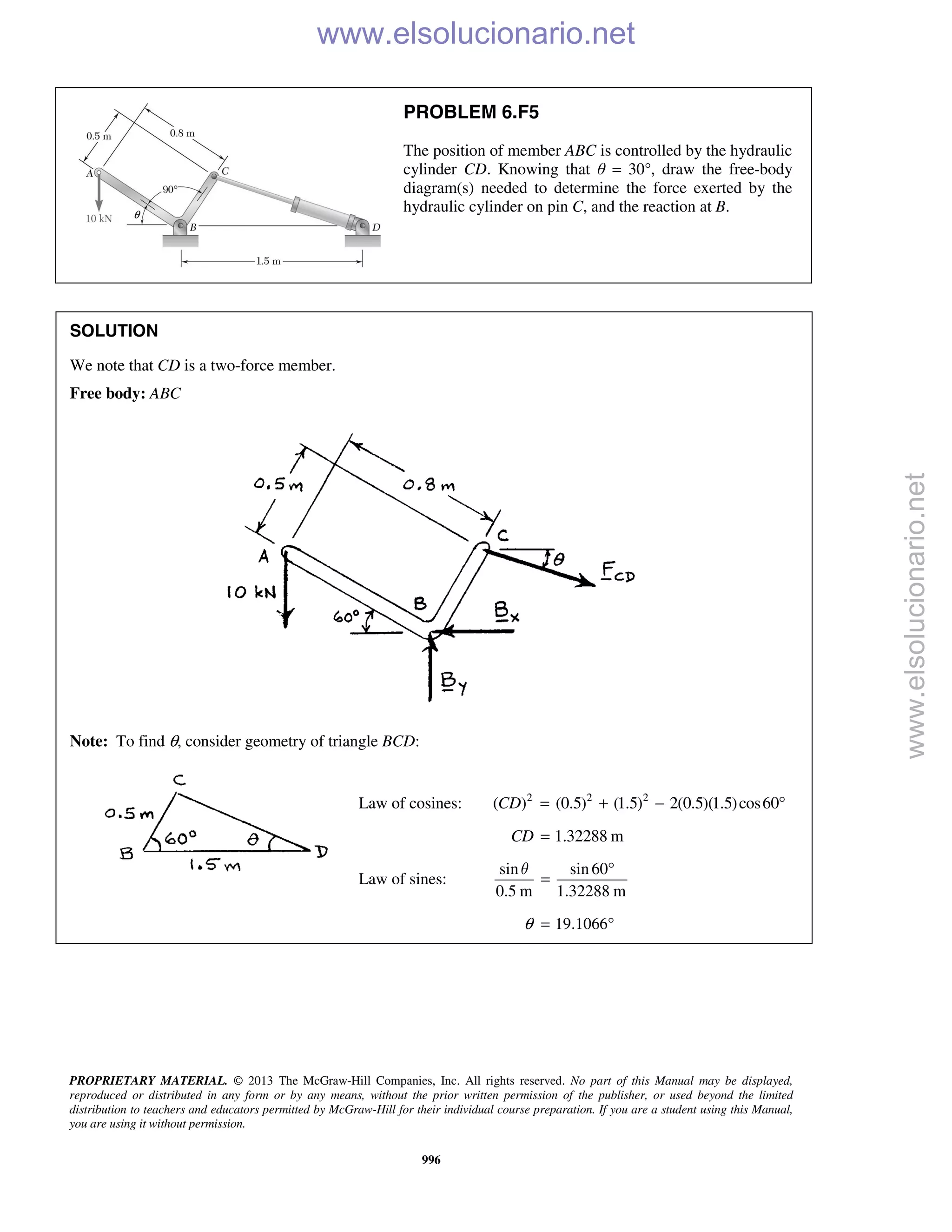 Beer vector mechanics for engineers statics 10th solutions