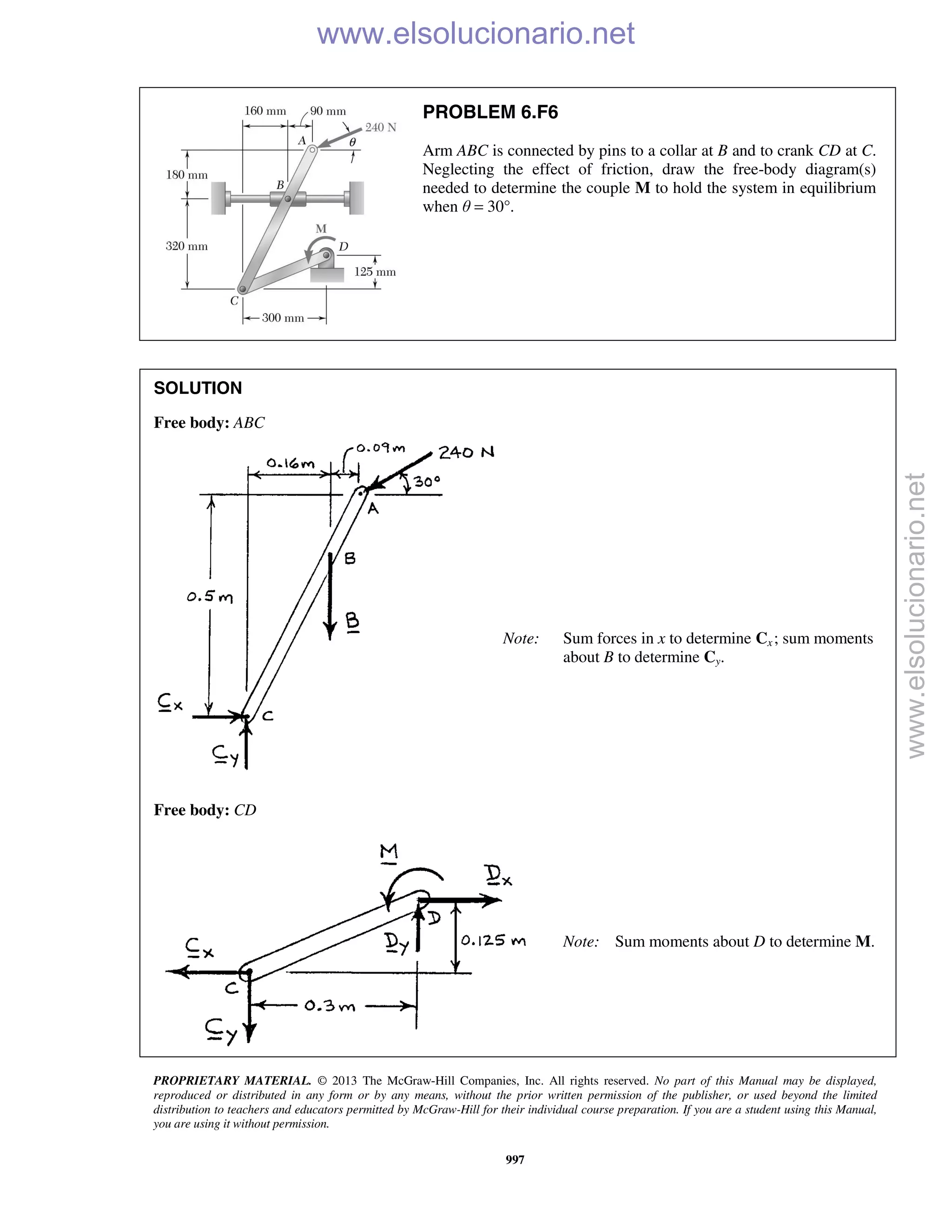 Beer vector mechanics for engineers statics 10th solutions