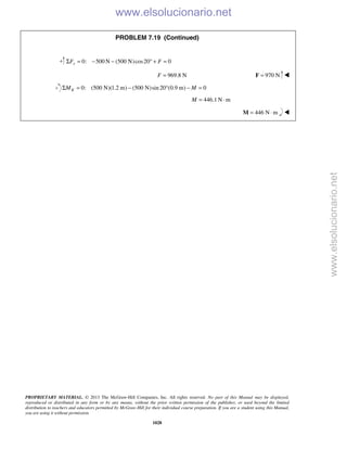Beer vector mechanics for engineers statics 10th solutions