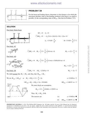 Beer vector mechanics for engineers statics 10th solutions