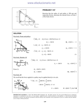 Beer vector mechanics for engineers statics 10th solutions