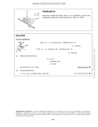 Beer vector mechanics for engineers statics 10th solutions