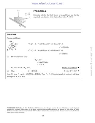 Beer vector mechanics for engineers statics 10th solutions