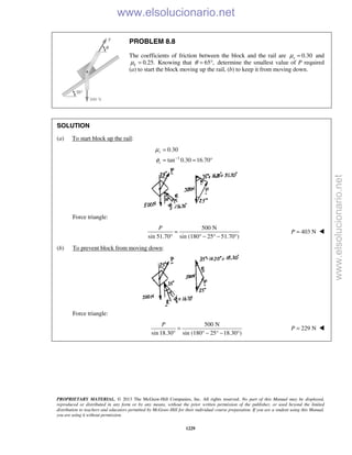 Beer vector mechanics for engineers statics 10th solutions