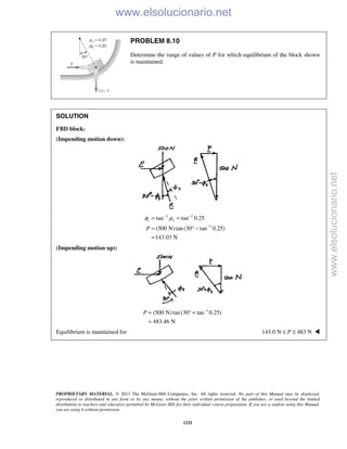 Beer vector mechanics for engineers statics 10th solutions