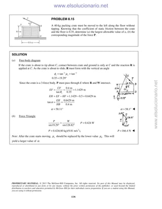 Beer vector mechanics for engineers statics 10th solutions